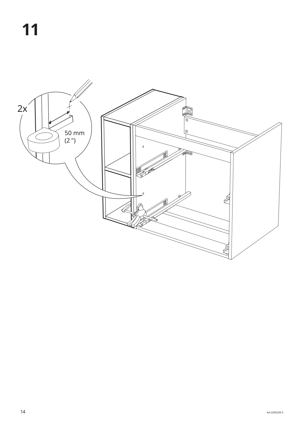 Assembly instructions for IKEA Godmorgon open cabinet gillburen dark gray | Page 14 - IKEA GODMORGON open cabinet 204.812.20