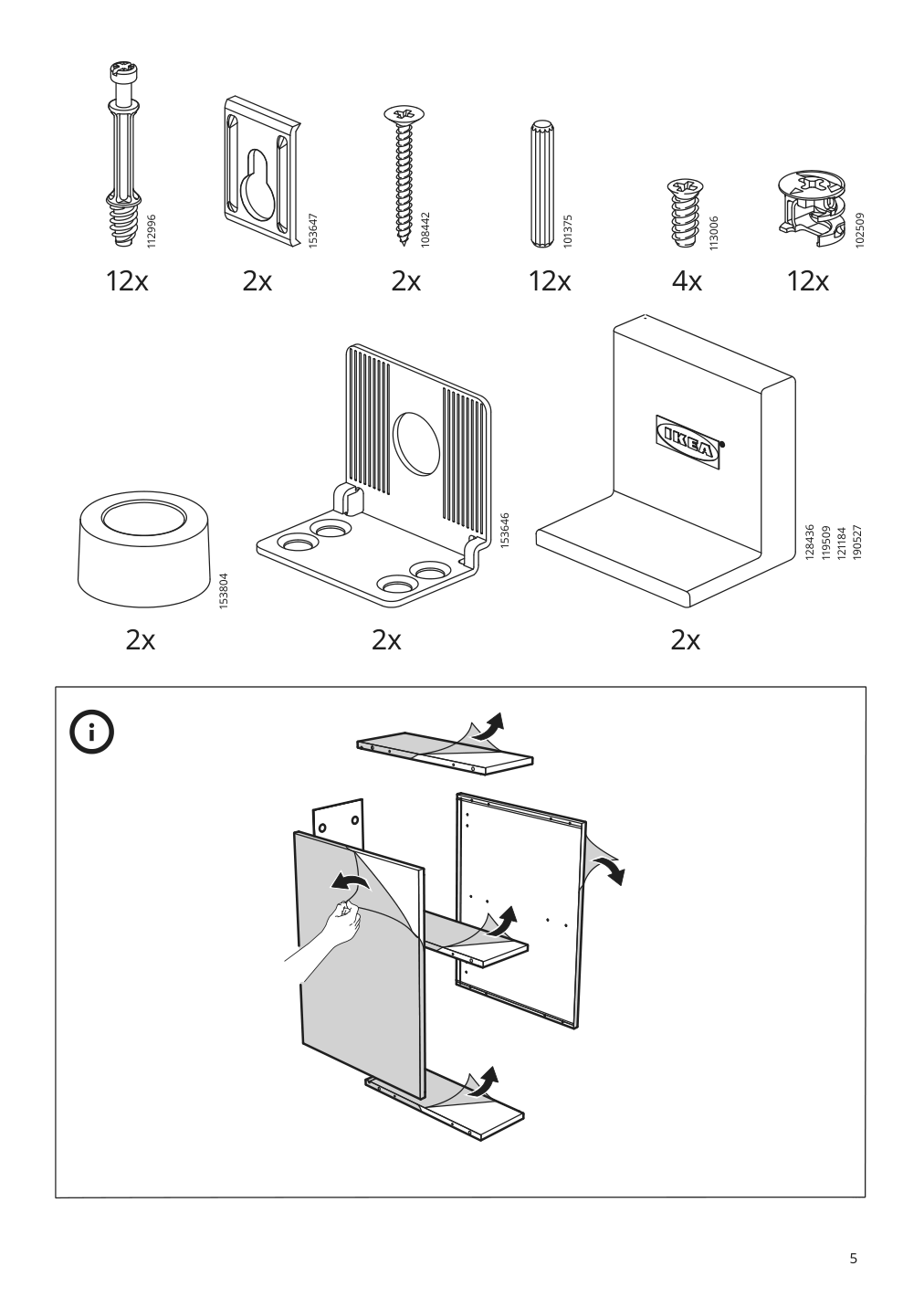 Assembly instructions for IKEA Godmorgon open cabinet gillburen dark gray | Page 5 - IKEA GODMORGON/TOLKEN / OXMYREN sink cabinet w countertop sink 094.431.35