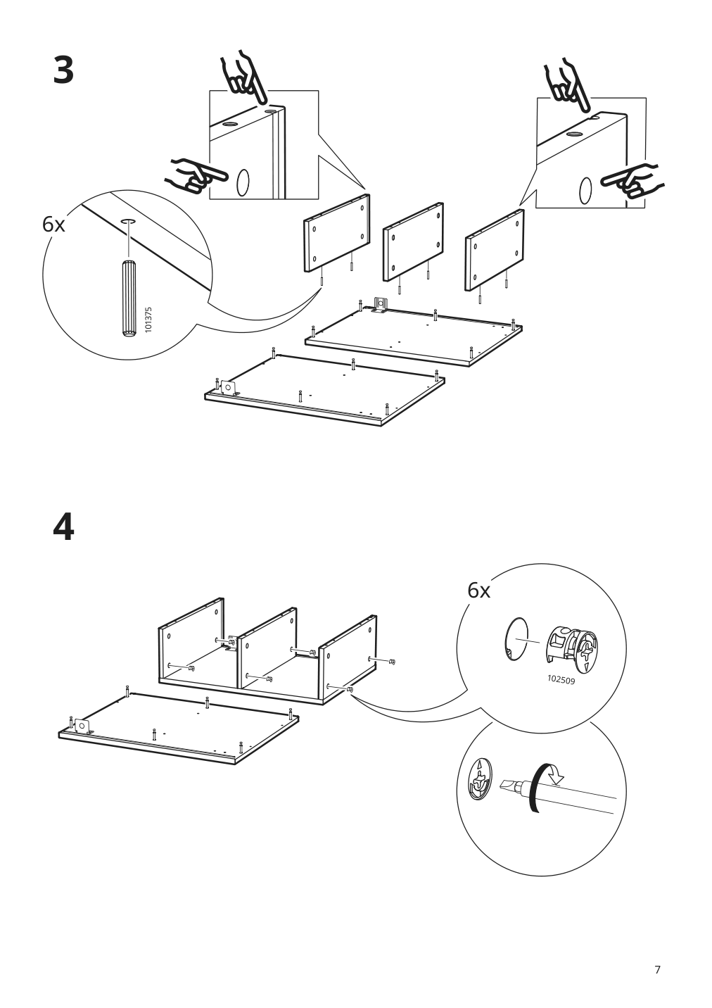 Assembly instructions for IKEA Godmorgon open cabinet gillburen dark gray | Page 7 - IKEA GODMORGON open cabinet 204.812.20