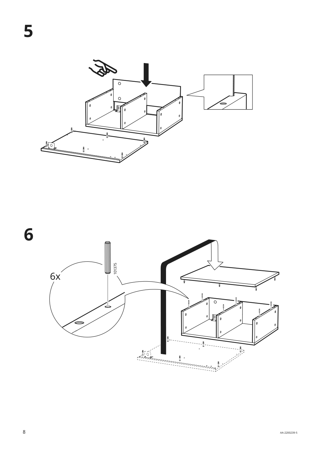 Assembly instructions for IKEA Godmorgon open cabinet gillburen dark gray | Page 8 - IKEA GODMORGON open cabinet 204.812.20