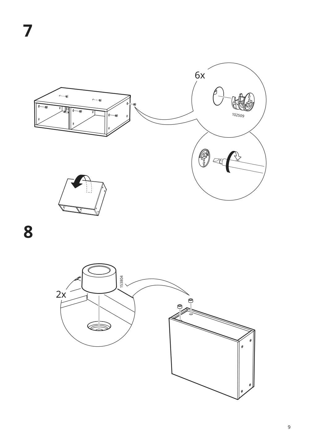 Assembly instructions for IKEA Godmorgon open cabinet gillburen dark gray | Page 9 - IKEA GODMORGON/TOLKEN / TÖRNVIKEN cabinet, countertop, 19 5/8" sink 193.385.39