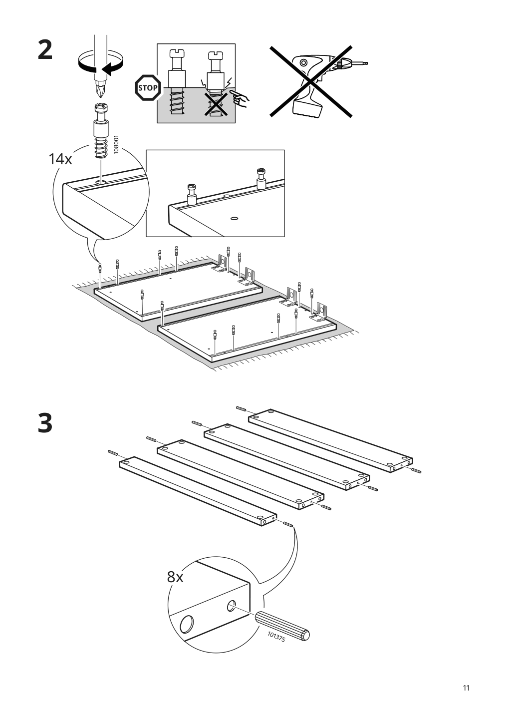 Assembly instructions for IKEA Godmorgon sink cabinet with 1 drawer gillburen dark gray | Page 11 - IKEA GODMORGON/TOLKEN / HÖRVIK sink cabinet w countertop sink 894.853.86