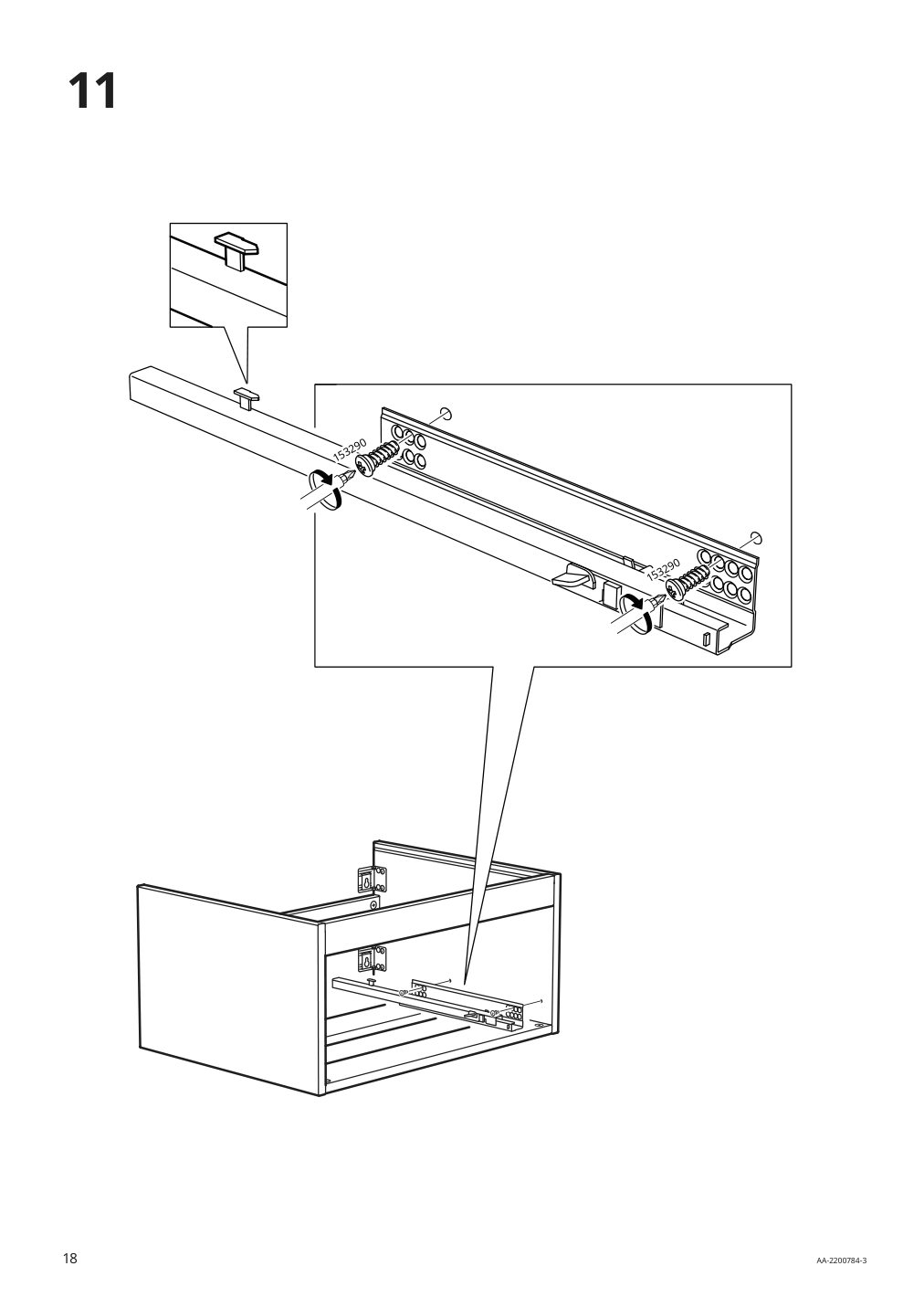 Assembly instructions for IKEA Godmorgon sink cabinet with 1 drawer gillburen dark gray | Page 18 - IKEA GODMORGON/TOLKEN / OXMYREN sink cabinet w countertop sink 394.431.48