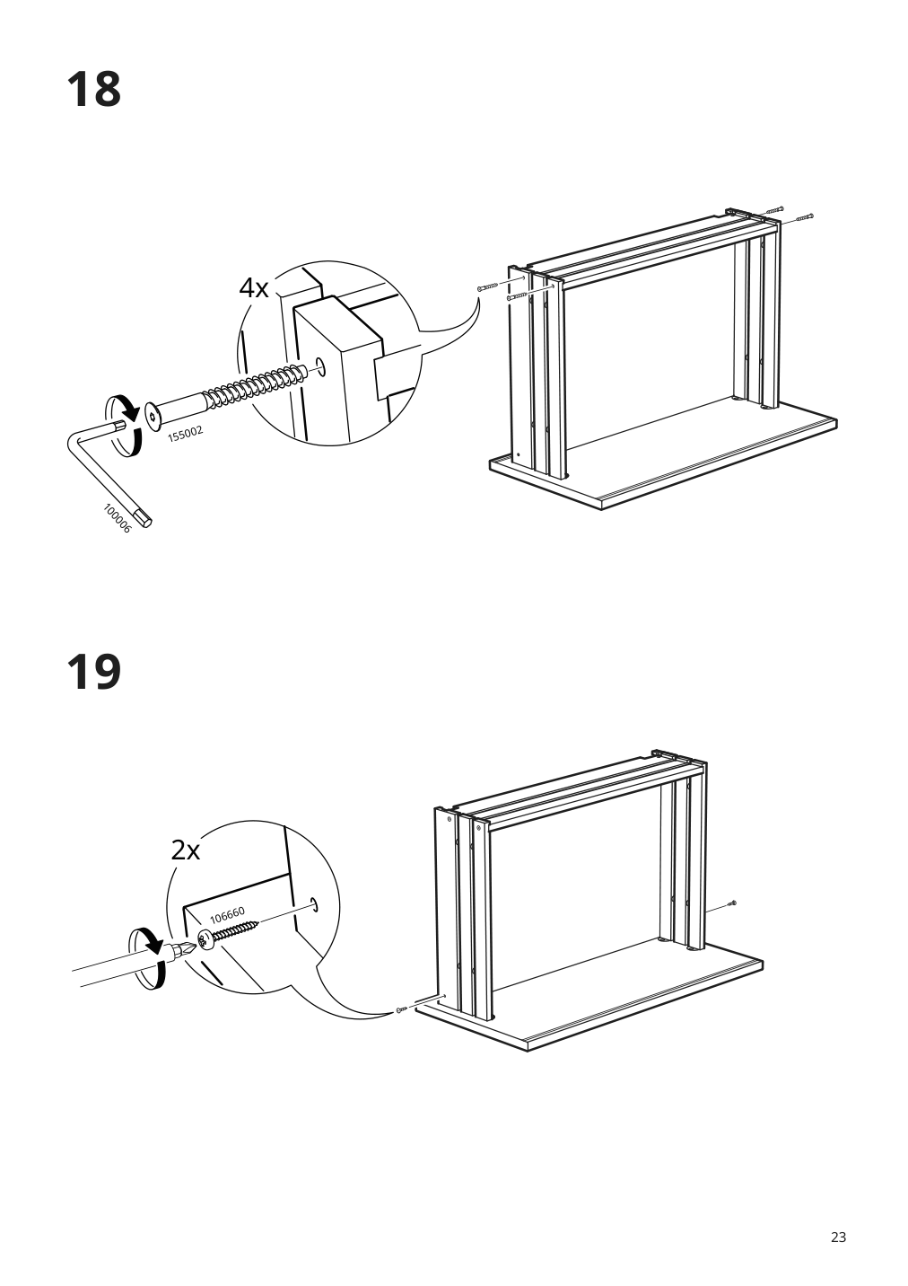 Assembly instructions for IKEA Godmorgon sink cabinet with 1 drawer gillburen dark gray | Page 23 - IKEA GODMORGON sink cabinet with 1 drawer 104.827.53