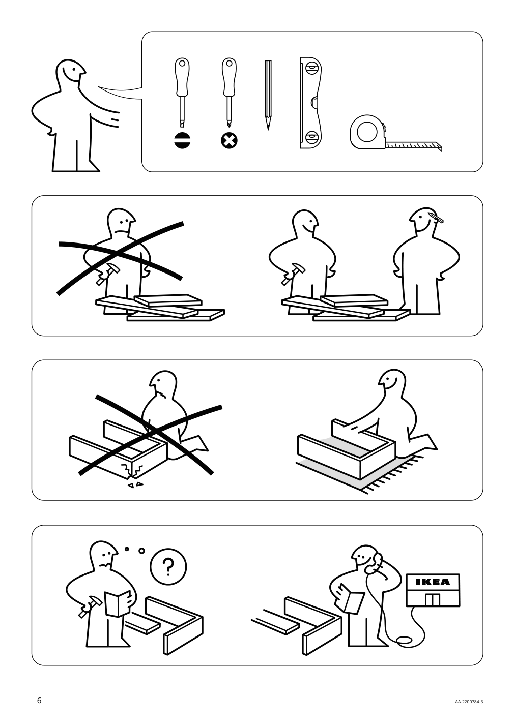 Assembly instructions for IKEA Godmorgon sink cabinet with 1 drawer gillburen dark gray | Page 6 - IKEA GODMORGON/TOLKEN / HÖRVIK sink cabinet w countertop sink 894.853.86