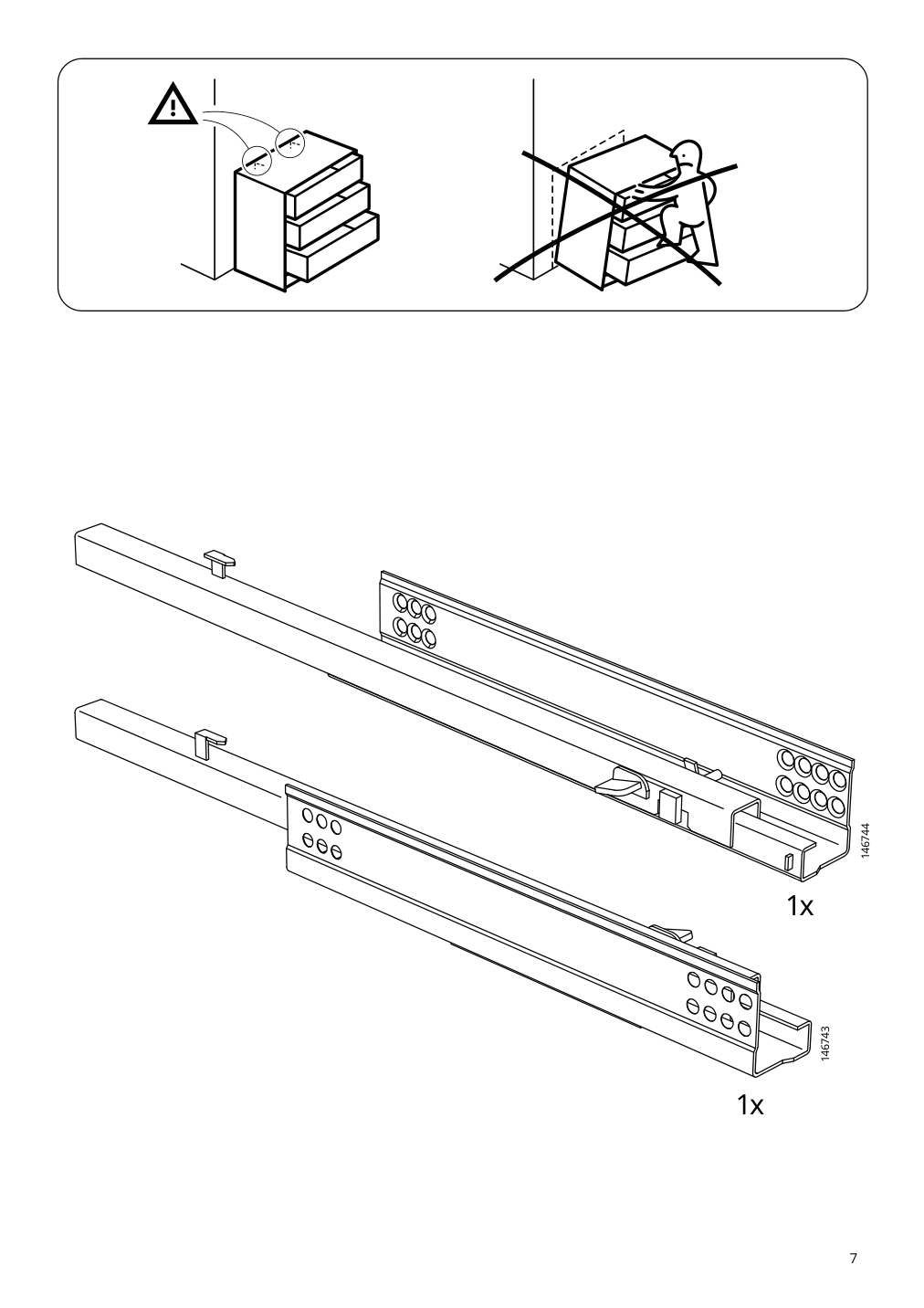 Assembly instructions for IKEA Godmorgon sink cabinet with 1 drawer gillburen dark gray | Page 7 - IKEA GODMORGON/TOLKEN / TÖRNVIKEN sink cabinet with 3 drawers 593.397.06