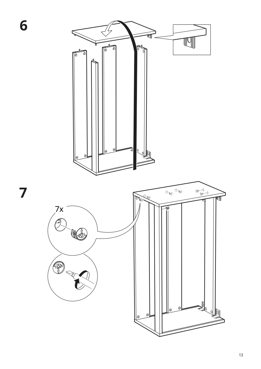 Assembly instructions for IKEA Godmorgon sink cabinet with 1 drawer gillburen dark gray | Page 13 - IKEA GODMORGON/TOLKEN / TÖRNVIKEN cabinet, countertop, 19 5/8" sink 293.385.10