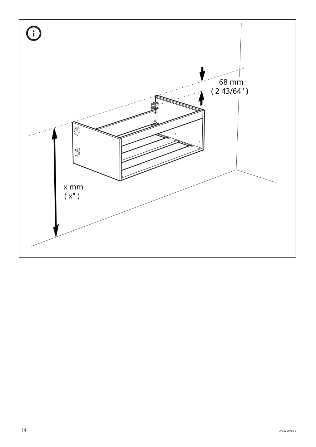 Assembly instructions for IKEA Godmorgon sink cabinet with 1 drawer gillburen dark gray | Page 14 - IKEA GODMORGON sink cabinet with 1 drawer 404.827.56