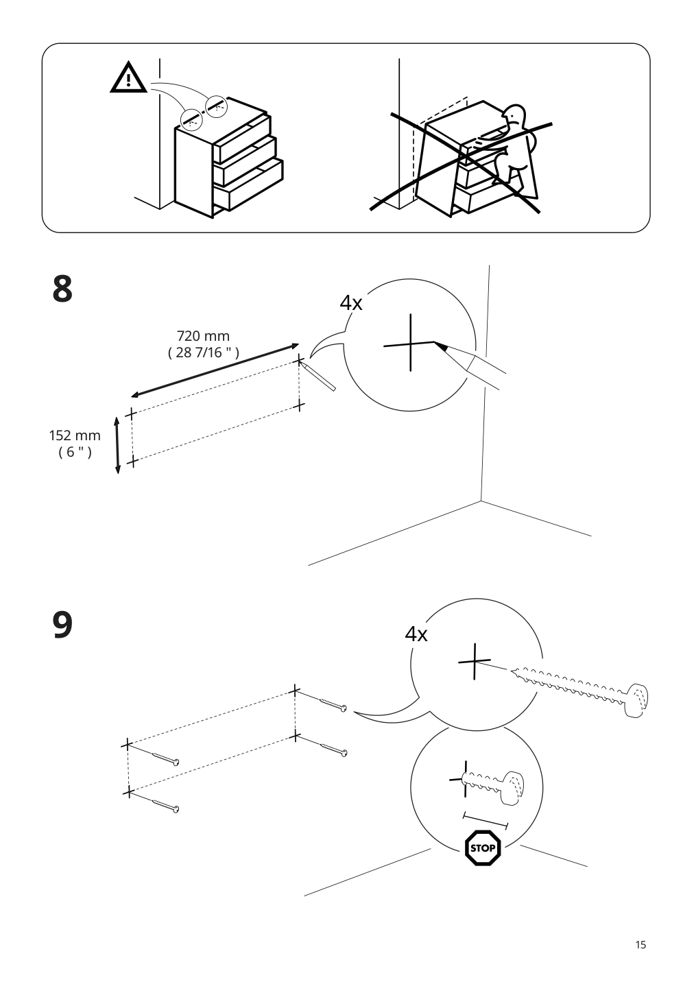 Assembly instructions for IKEA Godmorgon sink cabinet with 1 drawer gillburen dark gray | Page 15 - IKEA GODMORGON/TOLKEN / TÖRNVIKEN cabinet, countertop, 19 5/8" sink 293.385.10