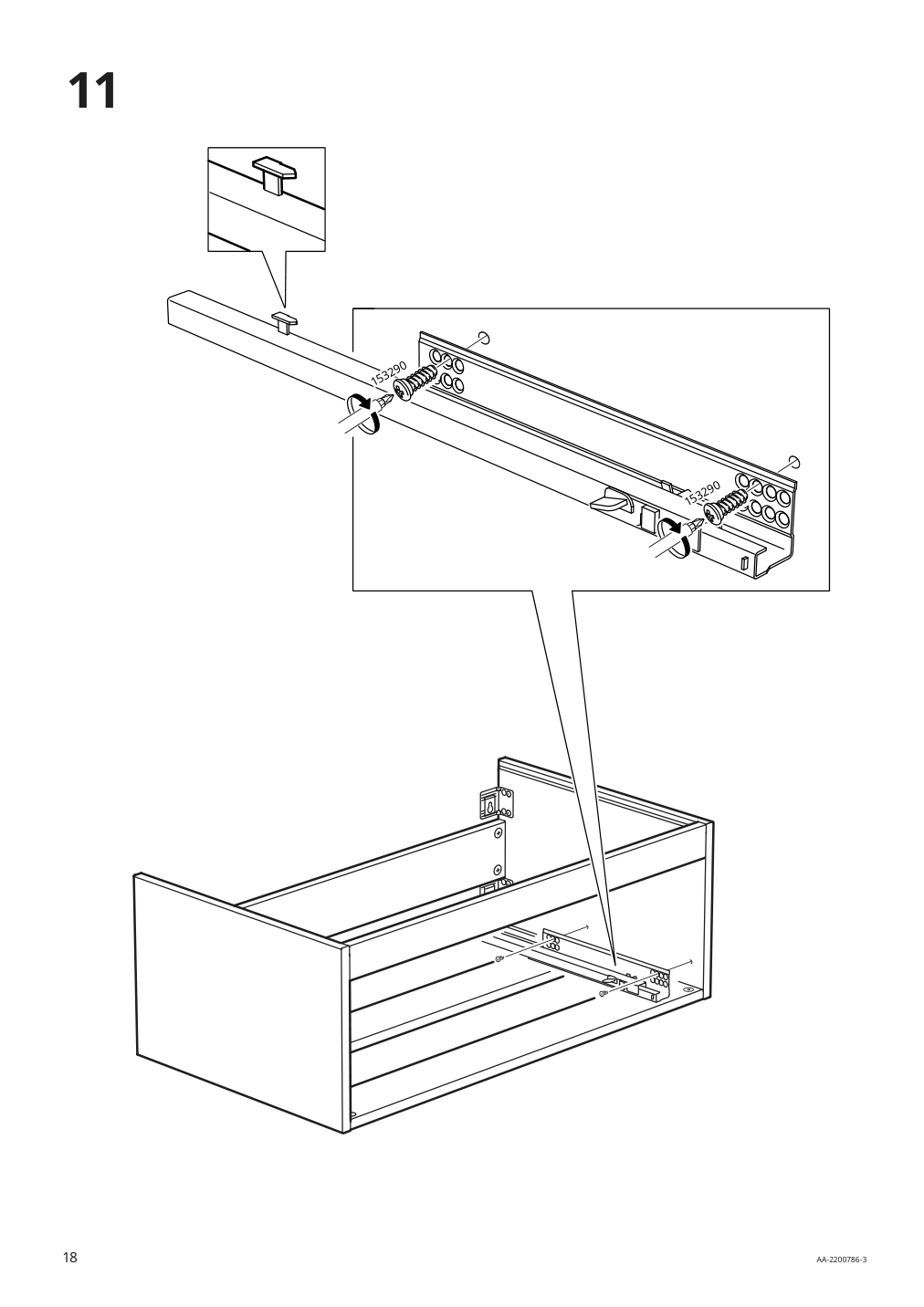 Assembly instructions for IKEA Godmorgon sink cabinet with 1 drawer gillburen dark gray | Page 18 - IKEA GODMORGON/TOLKEN / HÖRVIK cabinet, top + 17 3/4x12 2/8" sink 493.385.28