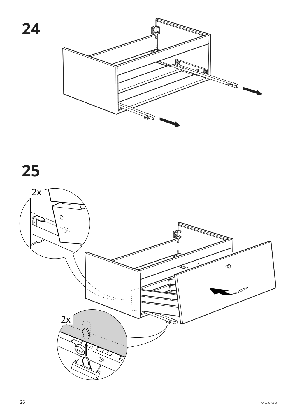 Assembly instructions for IKEA Godmorgon sink cabinet with 1 drawer gillburen dark gray | Page 26 - IKEA GODMORGON/TOLKEN / HÖRVIK cabinet, top + 17 3/4x12 2/8" sink 493.385.28