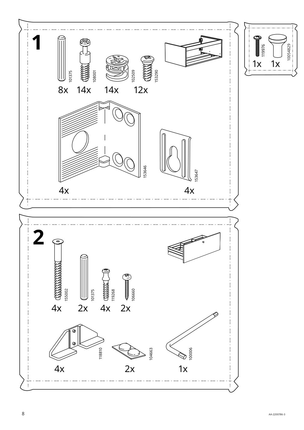 Assembly instructions for IKEA Godmorgon sink cabinet with 1 drawer gillburen dark gray | Page 8 - IKEA GODMORGON/TOLKEN / TÖRNVIKEN cabinet, countertop, 19 5/8" sink 293.385.10