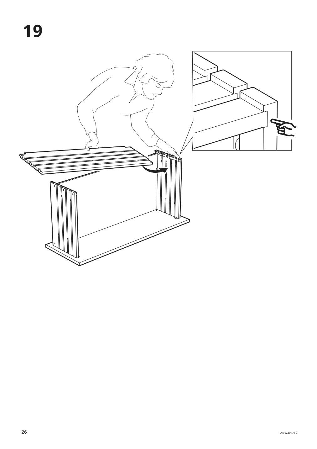 Assembly instructions for IKEA Godmorgon sink cabinet with 2 drawers brown stained ash effect | Page 26 - IKEA GODMORGON / ODENSVIK sink cabinet with 2 drawers 093.203.80