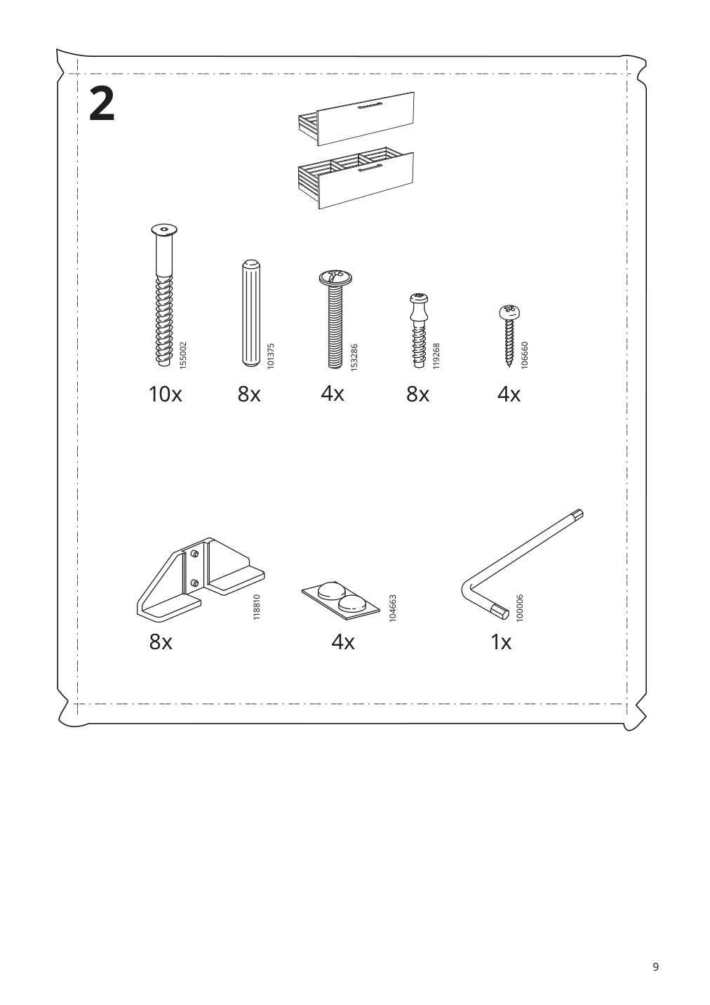 Assembly instructions for IKEA Godmorgon sink cabinet with 2 drawers brown stained ash effect | Page 9 - IKEA GODMORGON / ODENSVIK bathroom furniture, set of 6 393.223.25