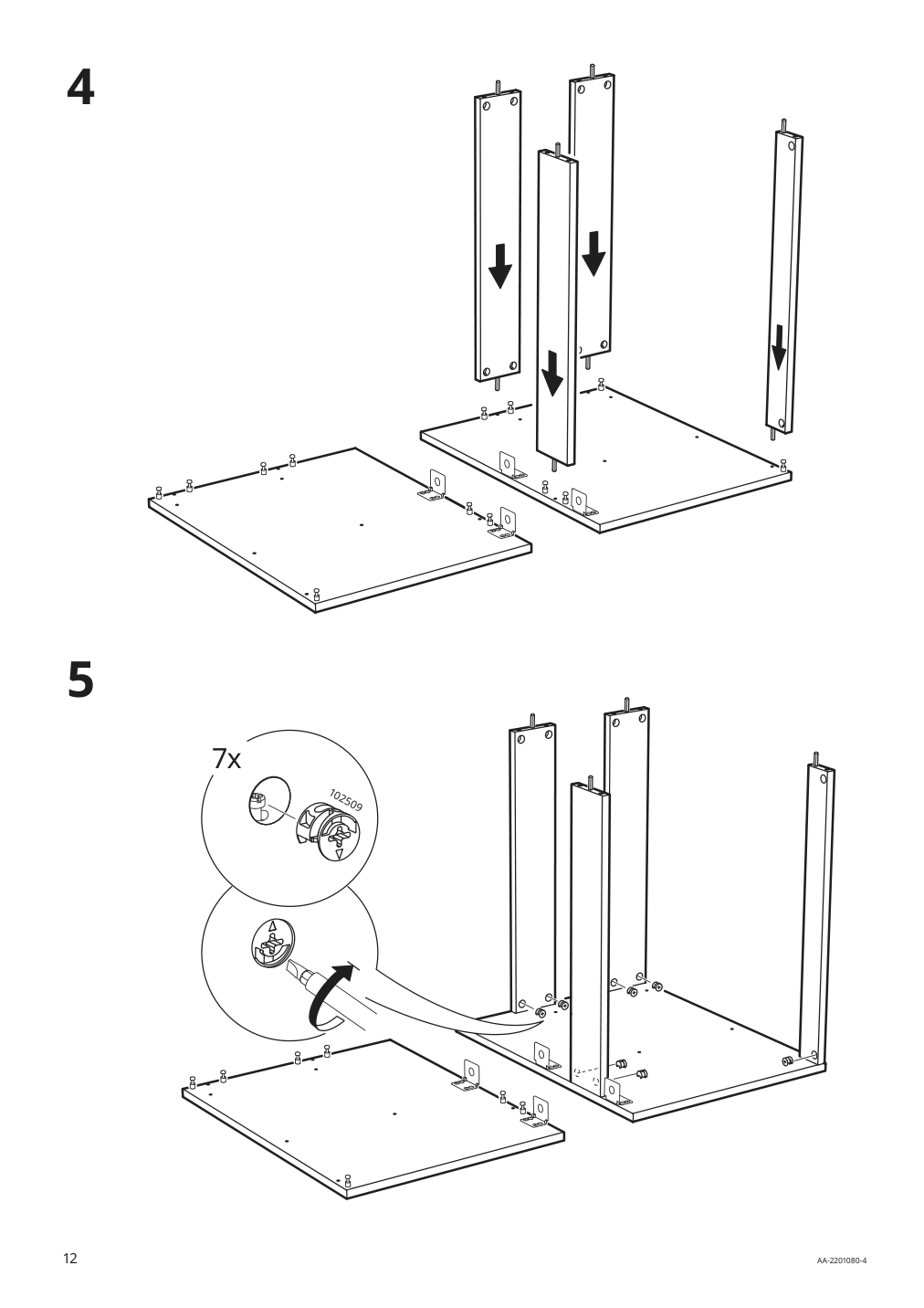 Assembly instructions for IKEA Godmorgon sink cabinet with 2 drawers gillburen dark gray | Page 12 - IKEA GODMORGON/TOLKEN / HÖRVIK sink cabinet w countertop sink 694.853.87