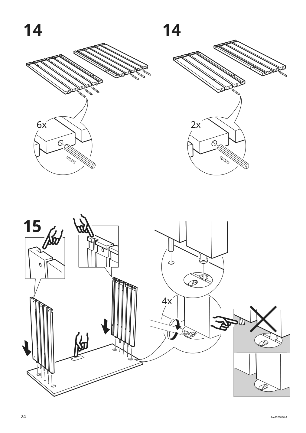 Assembly instructions for IKEA Godmorgon sink cabinet with 2 drawers gillburen dark gray | Page 24 - IKEA GODMORGON / BRÅVIKEN sink cabinet with 2 drawers 193.384.93