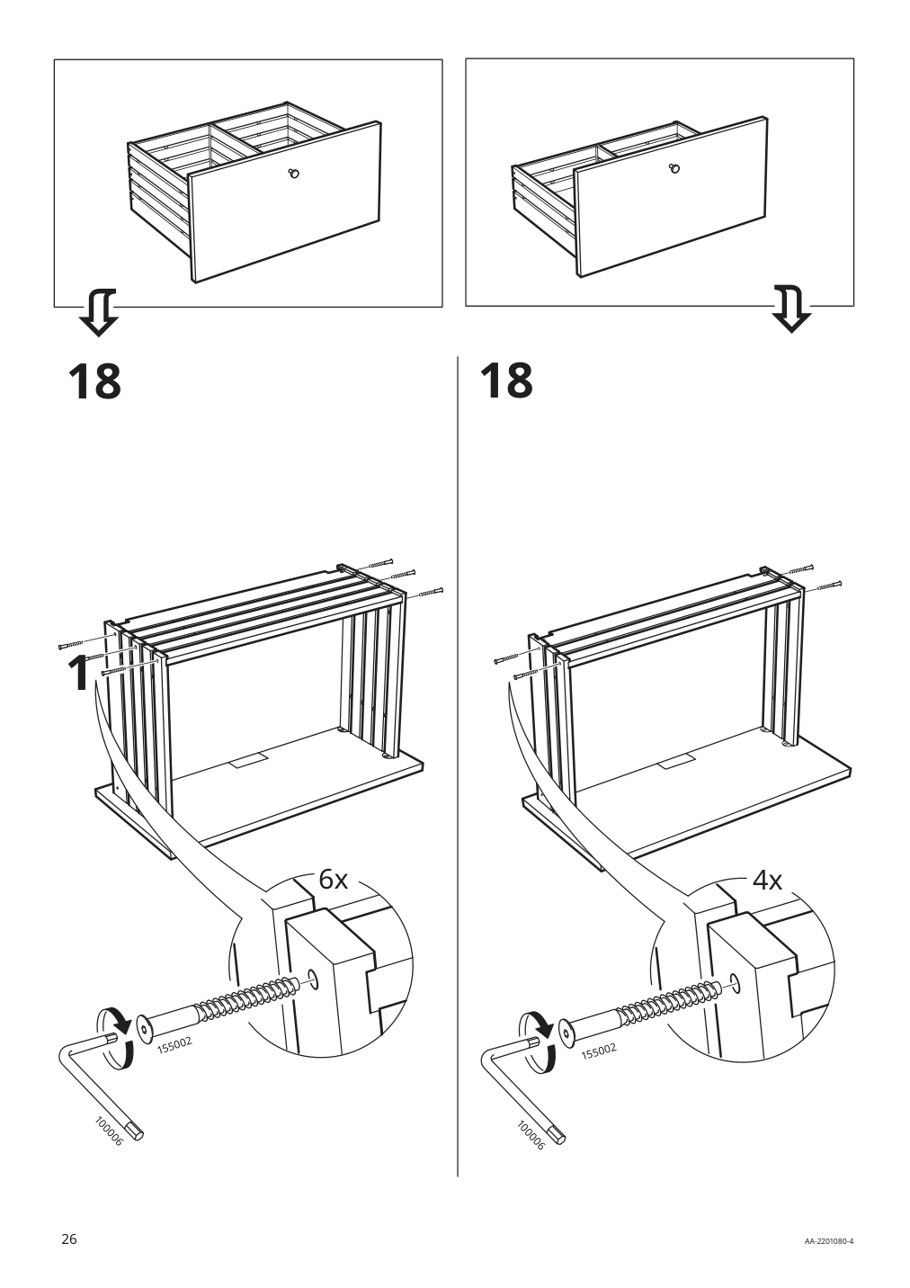 Assembly instructions for IKEA Godmorgon sink cabinet with 2 drawers gillburen dark gray | Page 26 - IKEA GODMORGON/TOLKEN / TÖRNVIKEN cabinet, countertop, 19 5/8" sink 193.385.39