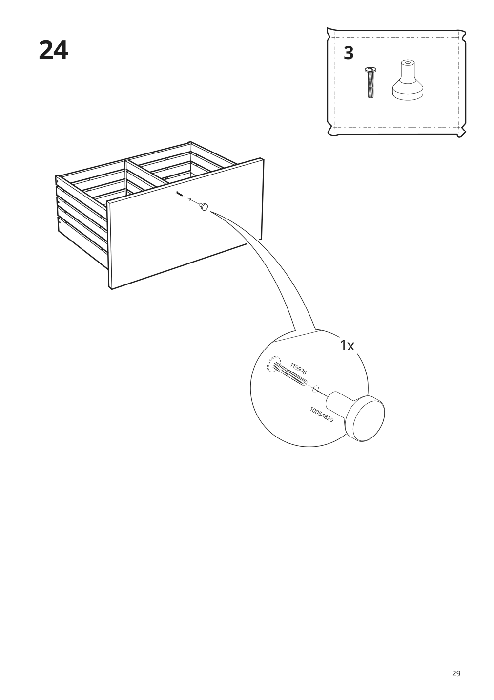 Assembly instructions for IKEA Godmorgon sink cabinet with 2 drawers gillburen dark gray | Page 29 - IKEA GODMORGON/TOLKEN / HÖRVIK sink cabinet w countertop sink 694.853.87