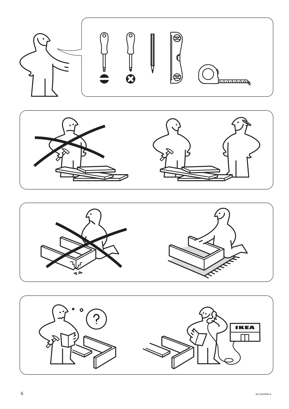 Assembly instructions for IKEA Godmorgon sink cabinet with 2 drawers gillburen dark gray | Page 6 - IKEA GODMORGON/TOLKEN / TÖRNVIKEN cabinet, countertop, 19 5/8" sink 193.385.39