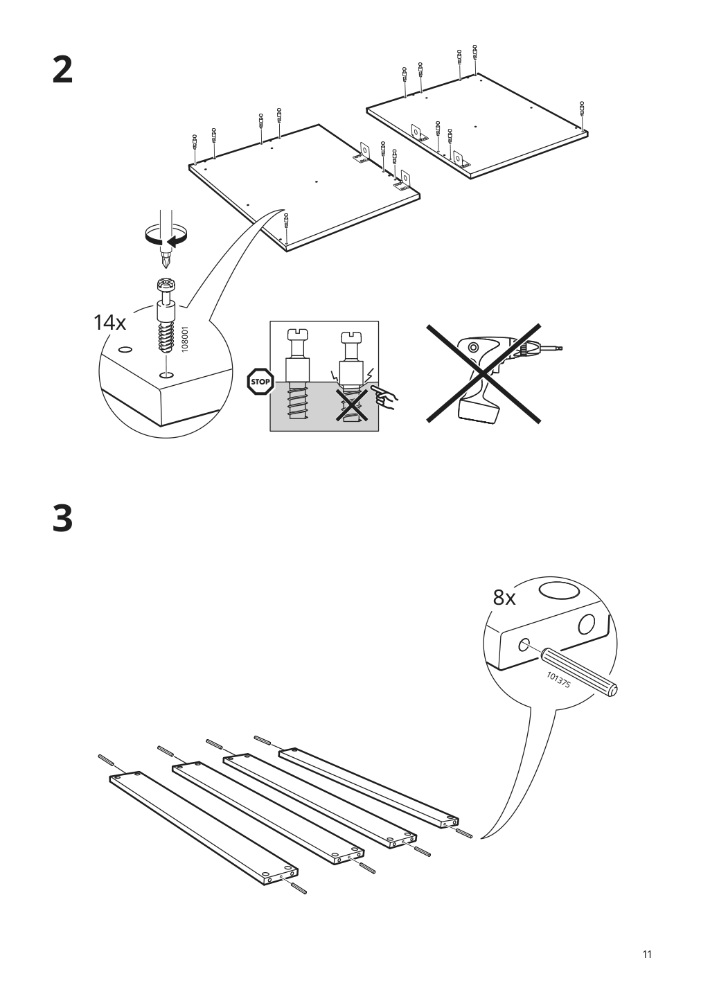 Assembly instructions for IKEA Godmorgon sink cabinet with 2 drawers gillburen dark gray | Page 11 - IKEA GODMORGON/TOLKEN / TÖRNVIKEN cabinet, countertop, 19 5/8" sink 693.385.13