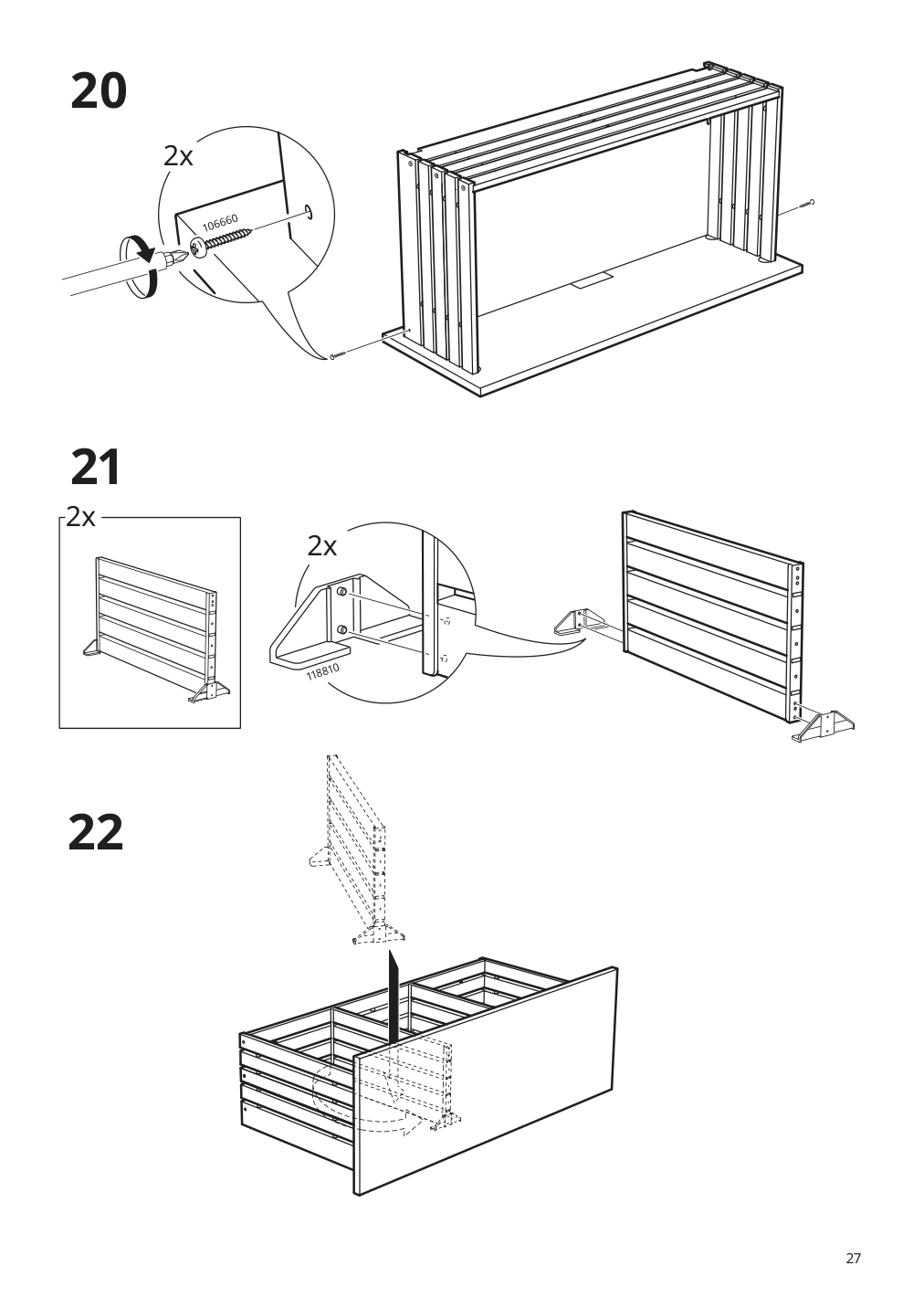 Assembly instructions for IKEA Godmorgon sink cabinet with 2 drawers gillburen dark gray | Page 27 - IKEA GODMORGON/TOLKEN / TÖRNVIKEN cabinet, countertop, 19 5/8" sink 693.385.13