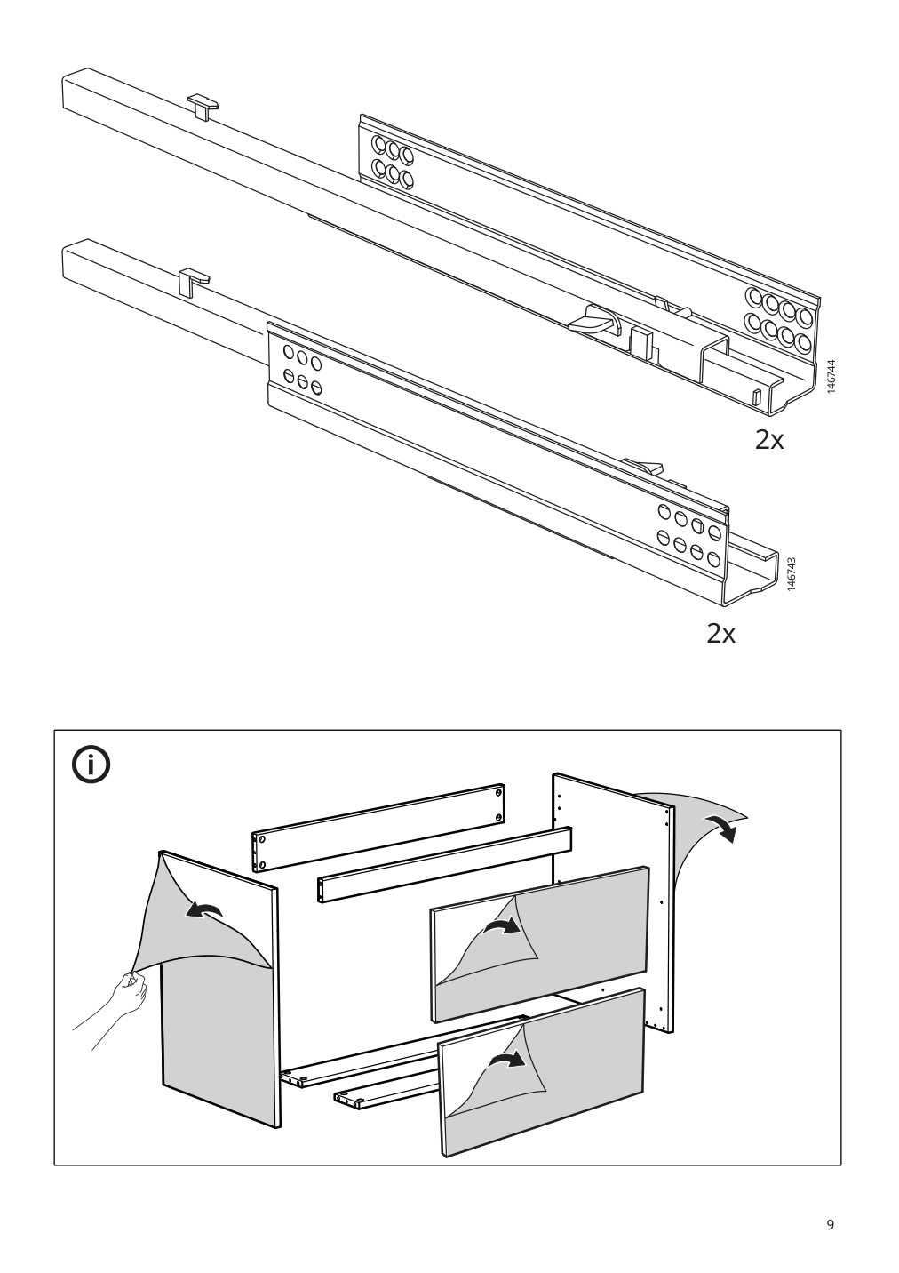 Assembly instructions for IKEA Godmorgon sink cabinet with 2 drawers gillburen dark gray | Page 9 - IKEA GODMORGON/TOLKEN / TÖRNVIKEN cabinet, countertop, 19 5/8" sink 693.385.13