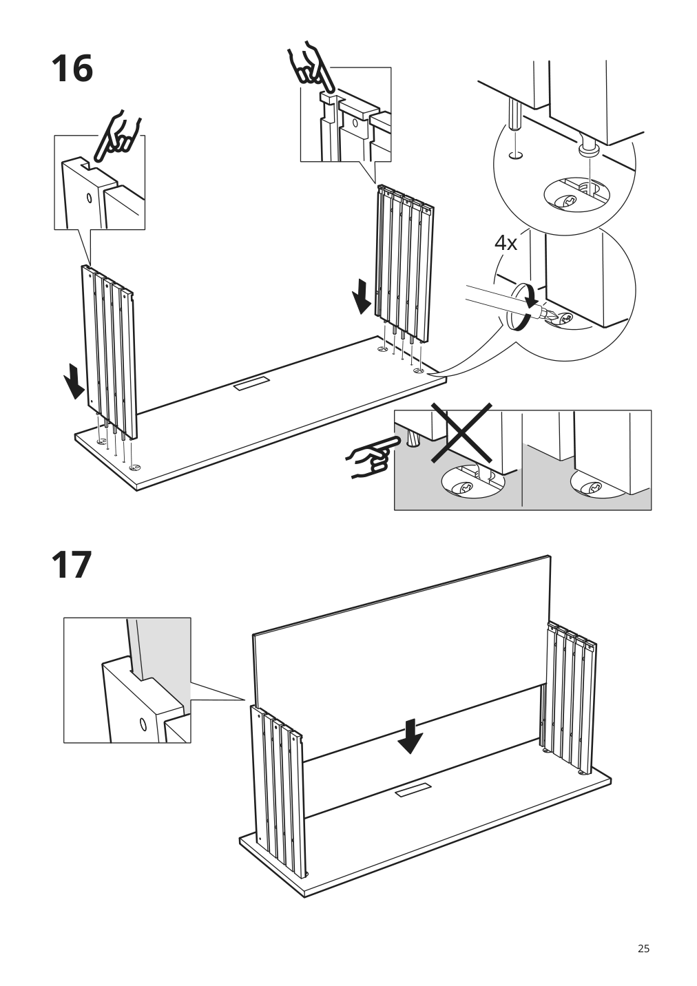 Assembly instructions for IKEA Godmorgon sink cabinet with 2 drawers gillburen dark gray | Page 25 - IKEA GODMORGON sink cabinet with 2 drawers 904.827.49