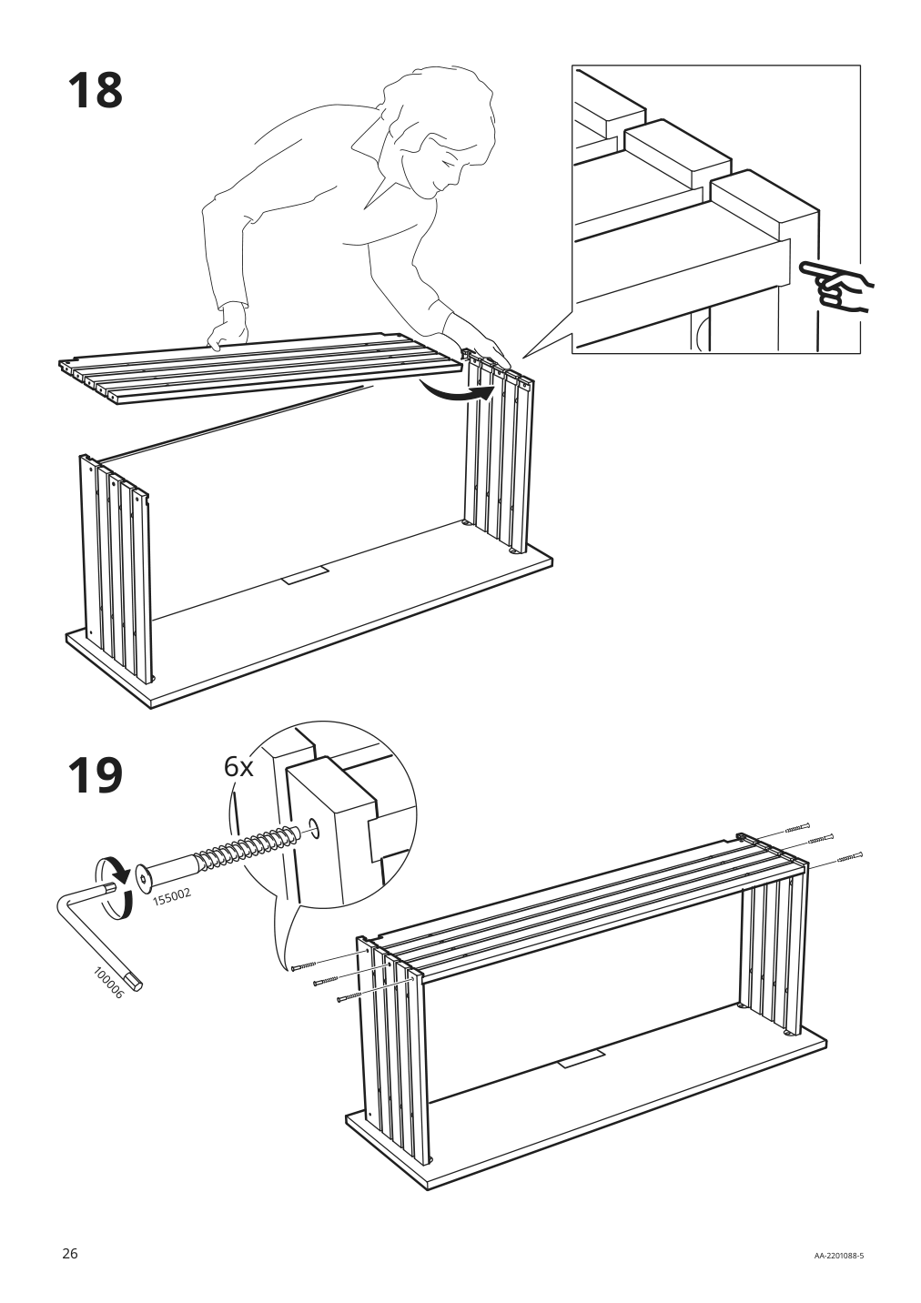 Assembly instructions for IKEA Godmorgon sink cabinet with 2 drawers gillburen dark gray | Page 26 - IKEA GODMORGON sink cabinet with 2 drawers 904.827.49