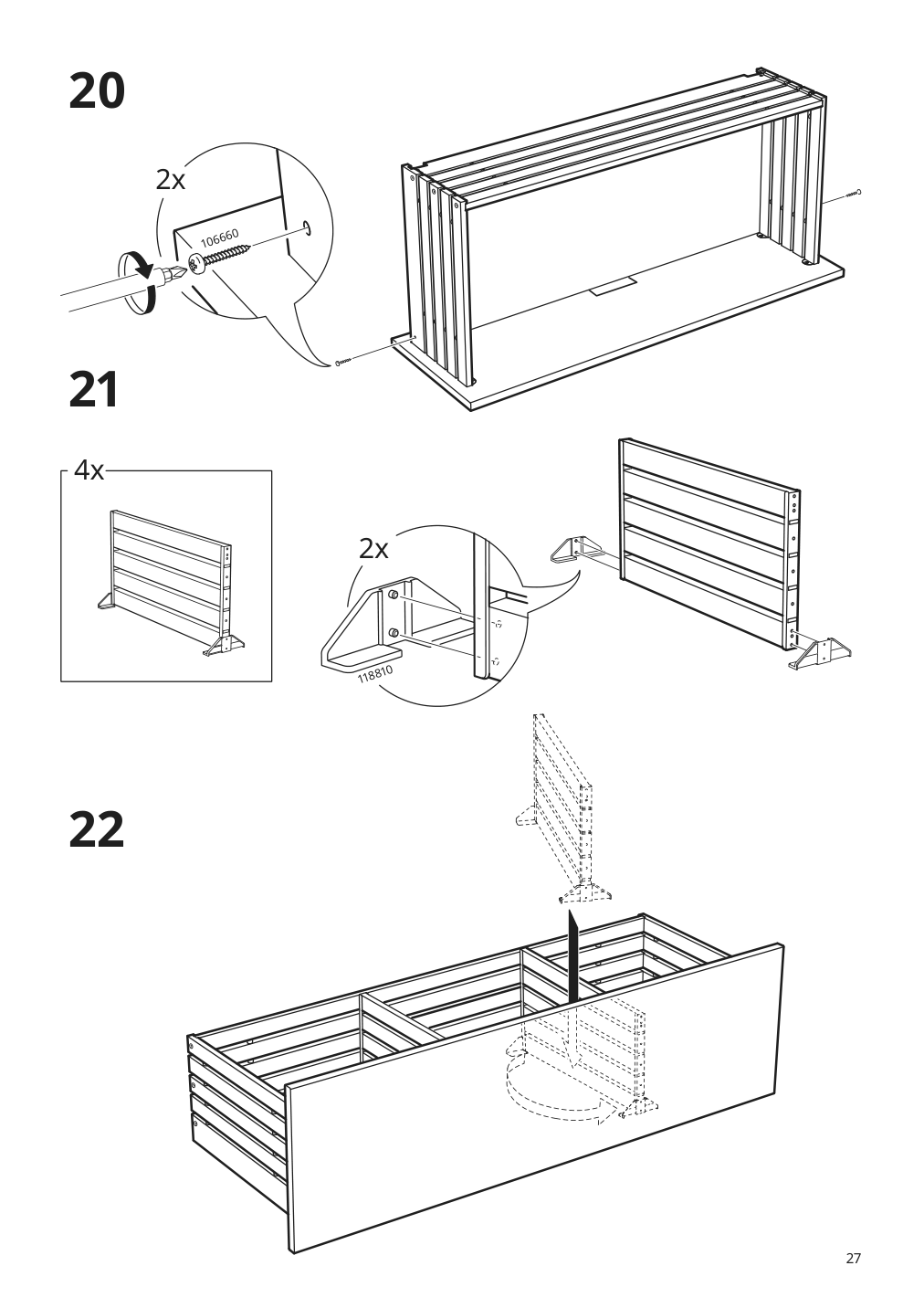 Assembly instructions for IKEA Godmorgon sink cabinet with 2 drawers gillburen dark gray | Page 27 - IKEA GODMORGON/TOLKEN / HÖRVIK cabinet, top + 17 3/4x12 2/8" sink 293.384.97