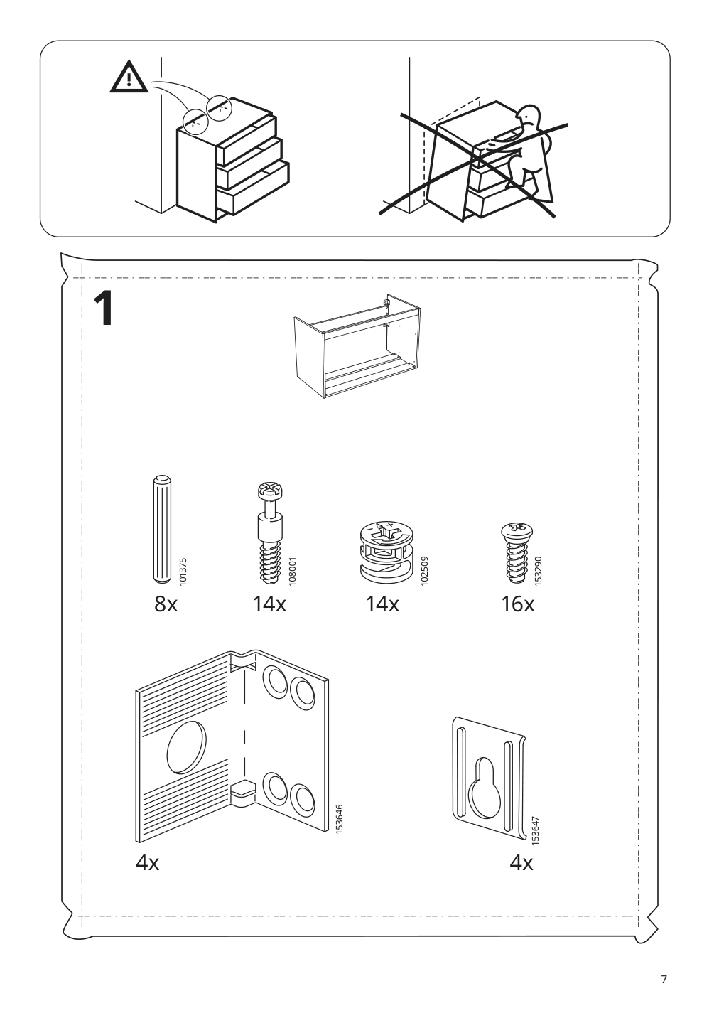 Assembly instructions for IKEA Godmorgon sink cabinet with 2 drawers gillburen dark gray | Page 7 - IKEA GODMORGON / ODENSVIK sink cabinet with 2 drawers 693.384.81