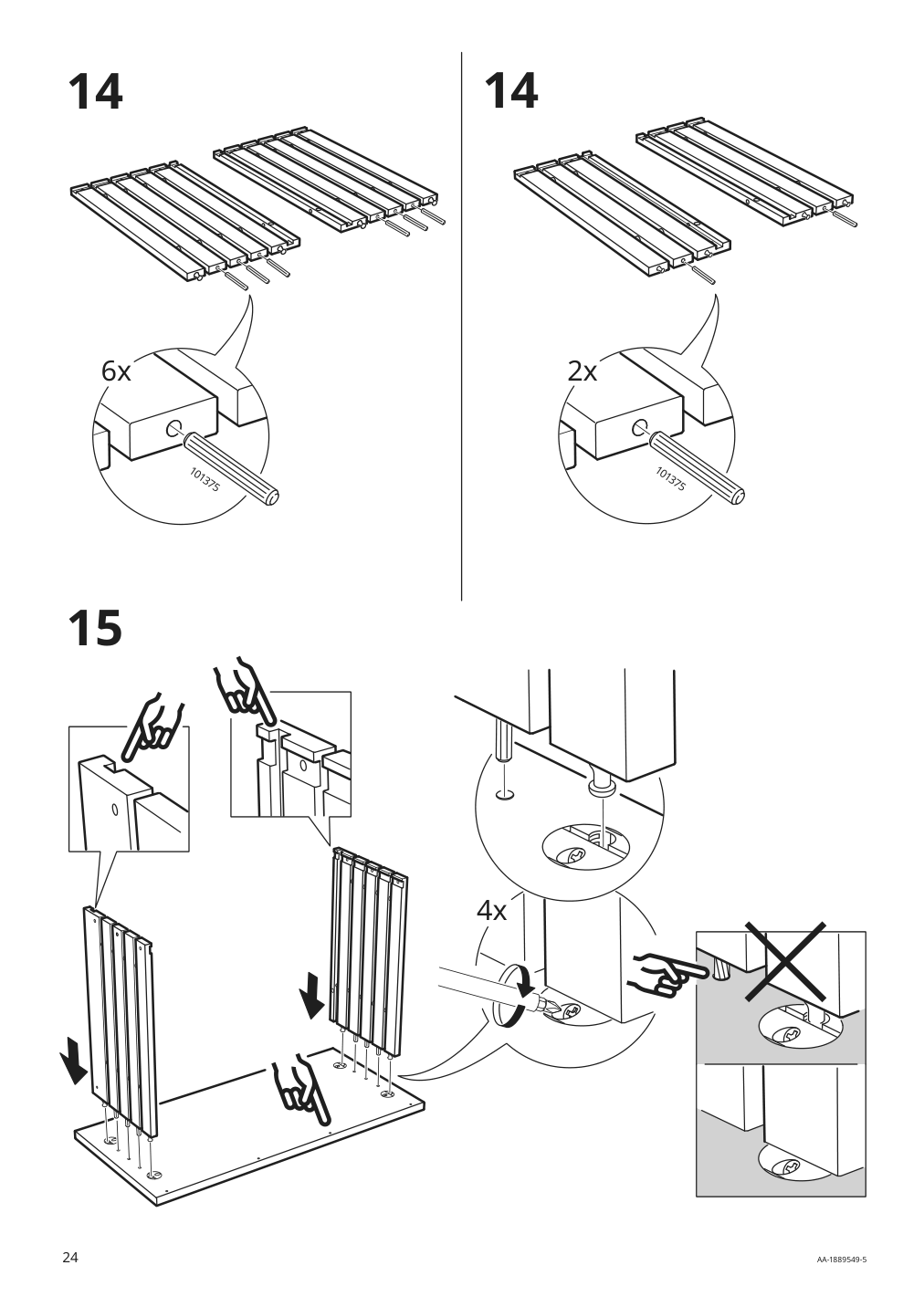 Assembly instructions for IKEA Godmorgon sink cabinet with 2 drawers high gloss gray | Page 24 - IKEA GODMORGON / ODENSVIK sink cabinet with 2 drawers 992.926.22