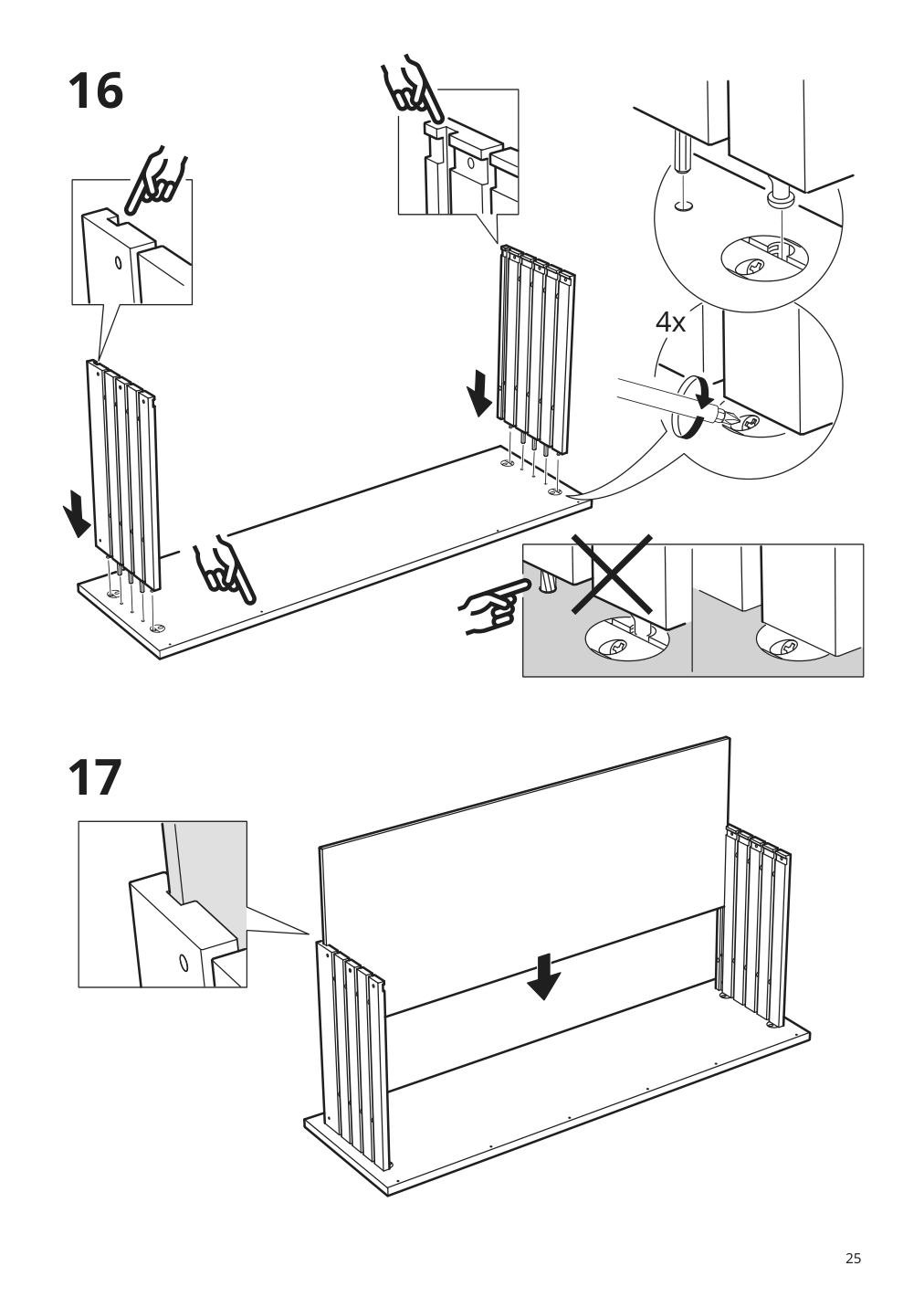 Assembly instructions for IKEA Godmorgon sink cabinet with 2 drawers high gloss gray | Page 25 - IKEA GODMORGON / ODENSVIK sink cabinet with 2 drawers 292.930.26