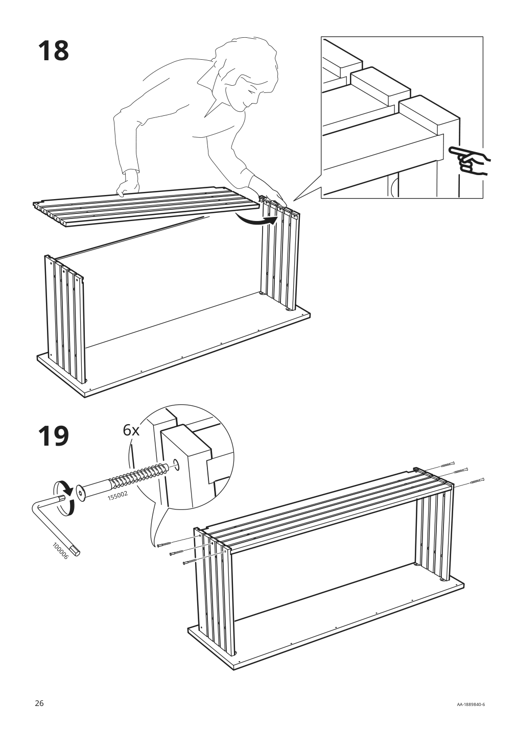 Assembly instructions for IKEA Godmorgon sink cabinet with 2 drawers high gloss gray | Page 26 - IKEA GODMORGON / ODENSVIK sink cabinet with 2 drawers 292.930.26