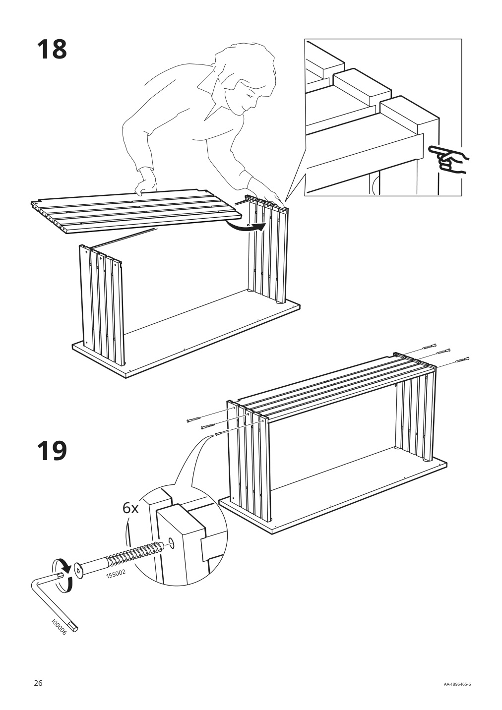 Assembly instructions for IKEA Godmorgon sink cabinet with 2 drawers high gloss gray | Page 26 - IKEA GODMORGON sink cabinet with 2 drawers 801.809.93