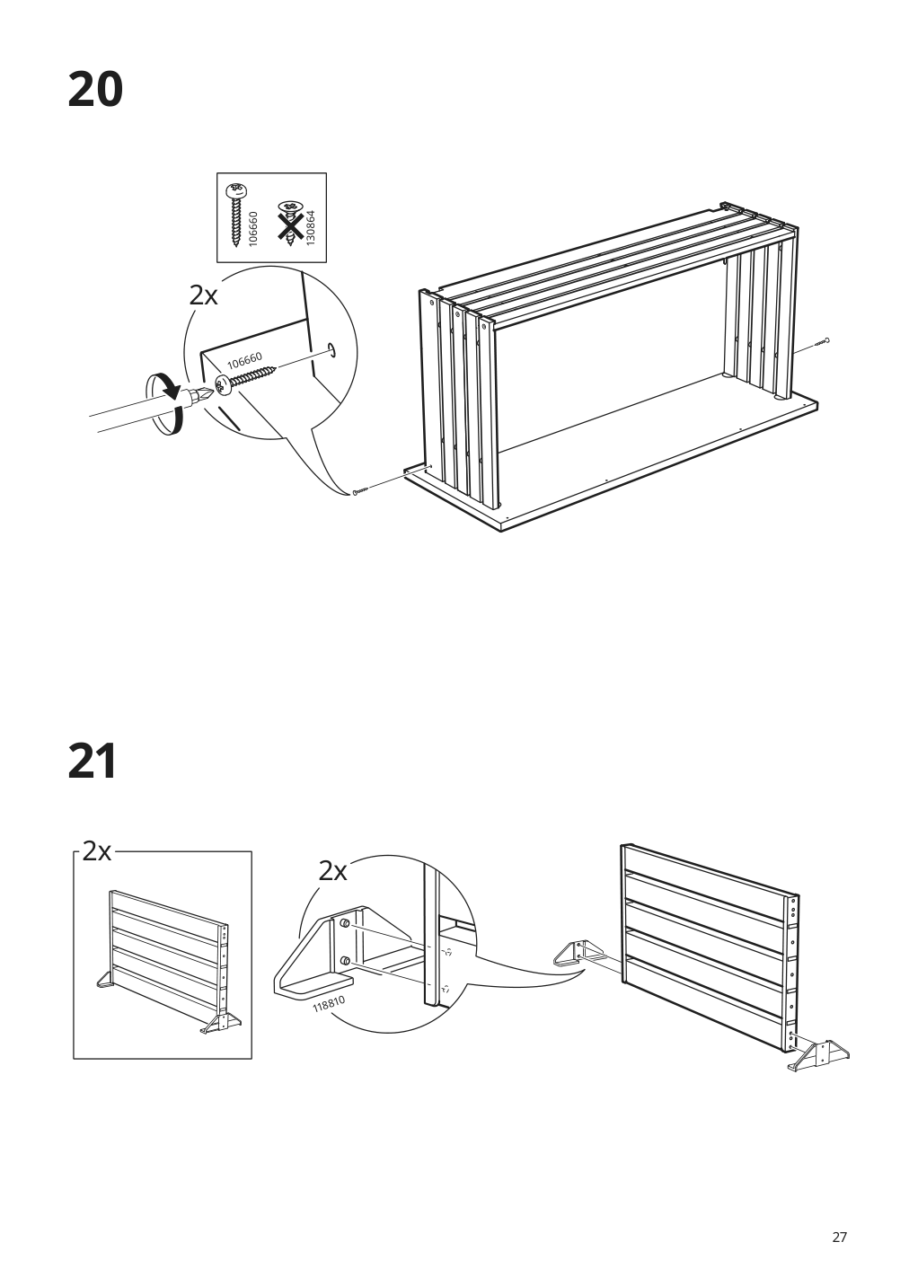 Assembly instructions for IKEA Godmorgon sink cabinet with 2 drawers high gloss gray | Page 27 - IKEA GODMORGON / BRÅVIKEN sink cabinet with 2 drawers 492.923.80