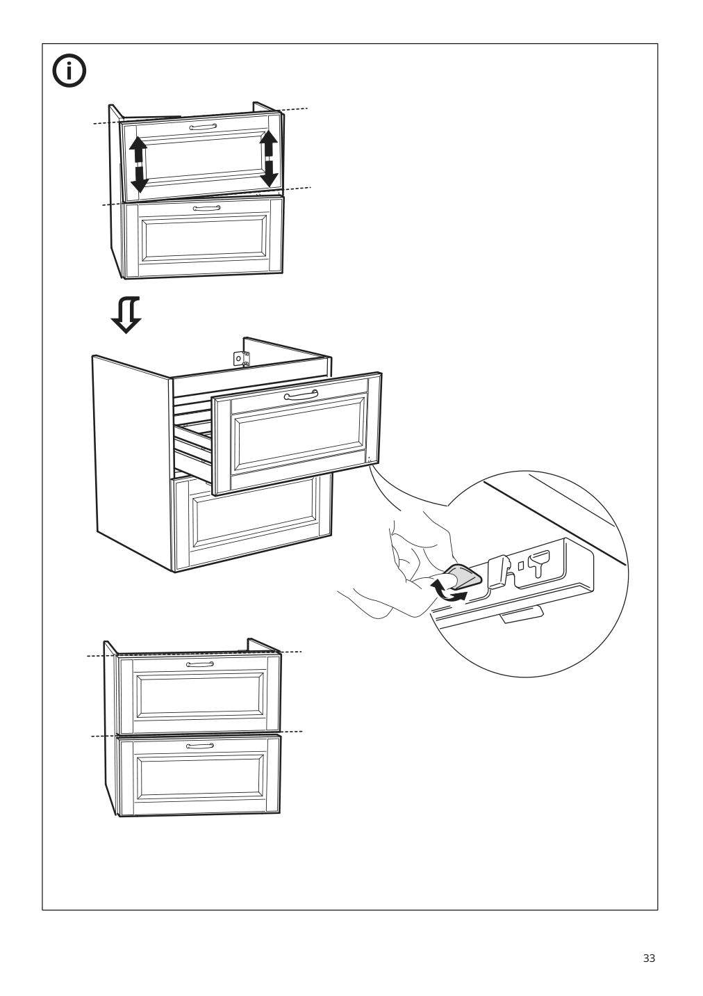 Assembly instructions for IKEA Godmorgon sink cabinet with 2 drawers kasjoen light gray | Page 33 - IKEA GODMORGON/TOLKEN / KATTEVIK sink cabinet with top + 15¾" sink 193.083.25