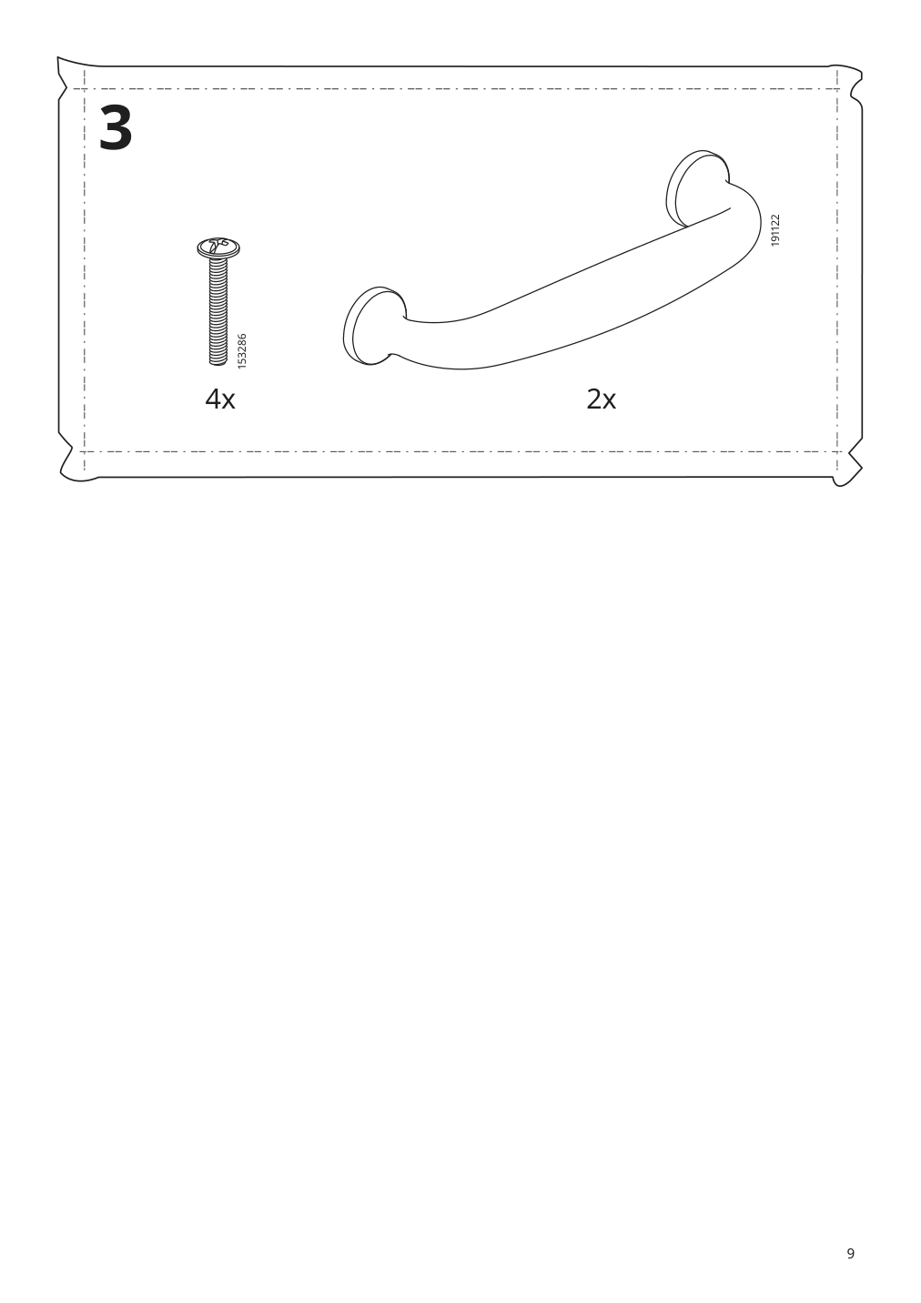 Assembly instructions for IKEA Godmorgon sink cabinet with 2 drawers kasjoen light gray | Page 9 - IKEA GODMORGON / TOLKEN sink cabinet with 2 drawers 392.954.35