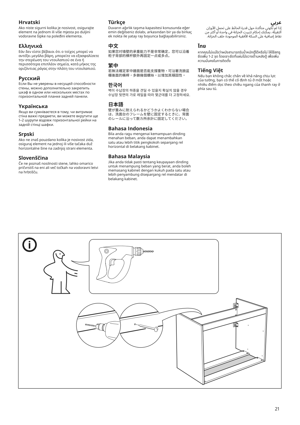 Assembly instructions for IKEA Godmorgon sink cabinet with 2 drawers kasjoen light gray | Page 21 - IKEA GODMORGON/TOLKEN / TÖRNVIKEN cabinet, countertop, 19 5/8" sink 894.889.74