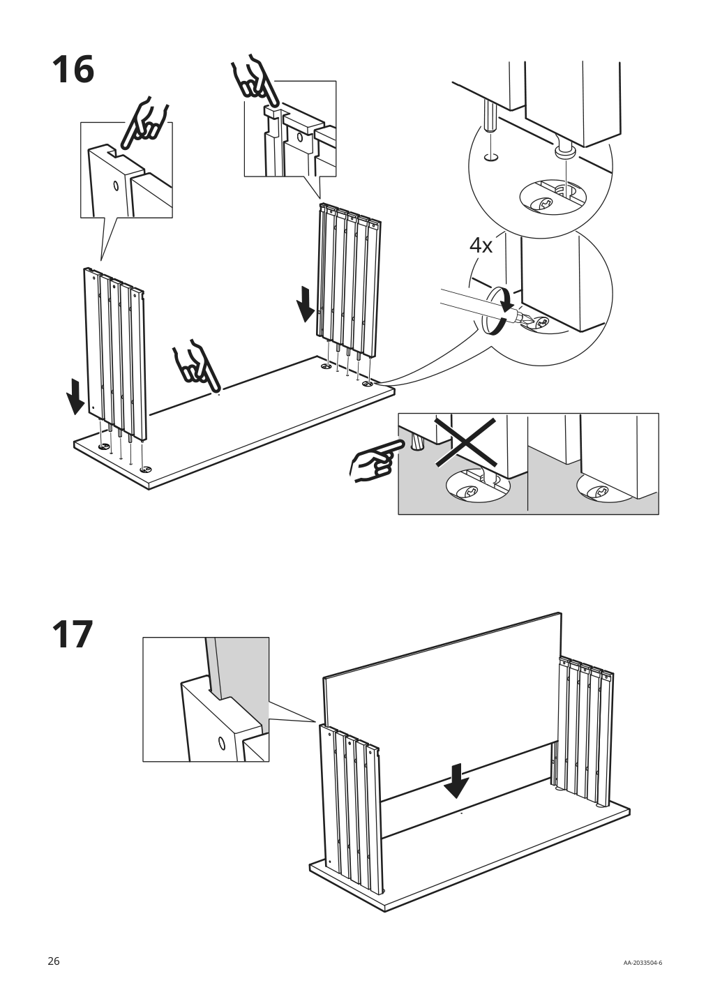 Assembly instructions for IKEA Godmorgon sink cabinet with 2 drawers kasjoen light gray | Page 26 - IKEA GODMORGON sink cabinet with 2 drawers 503.876.45