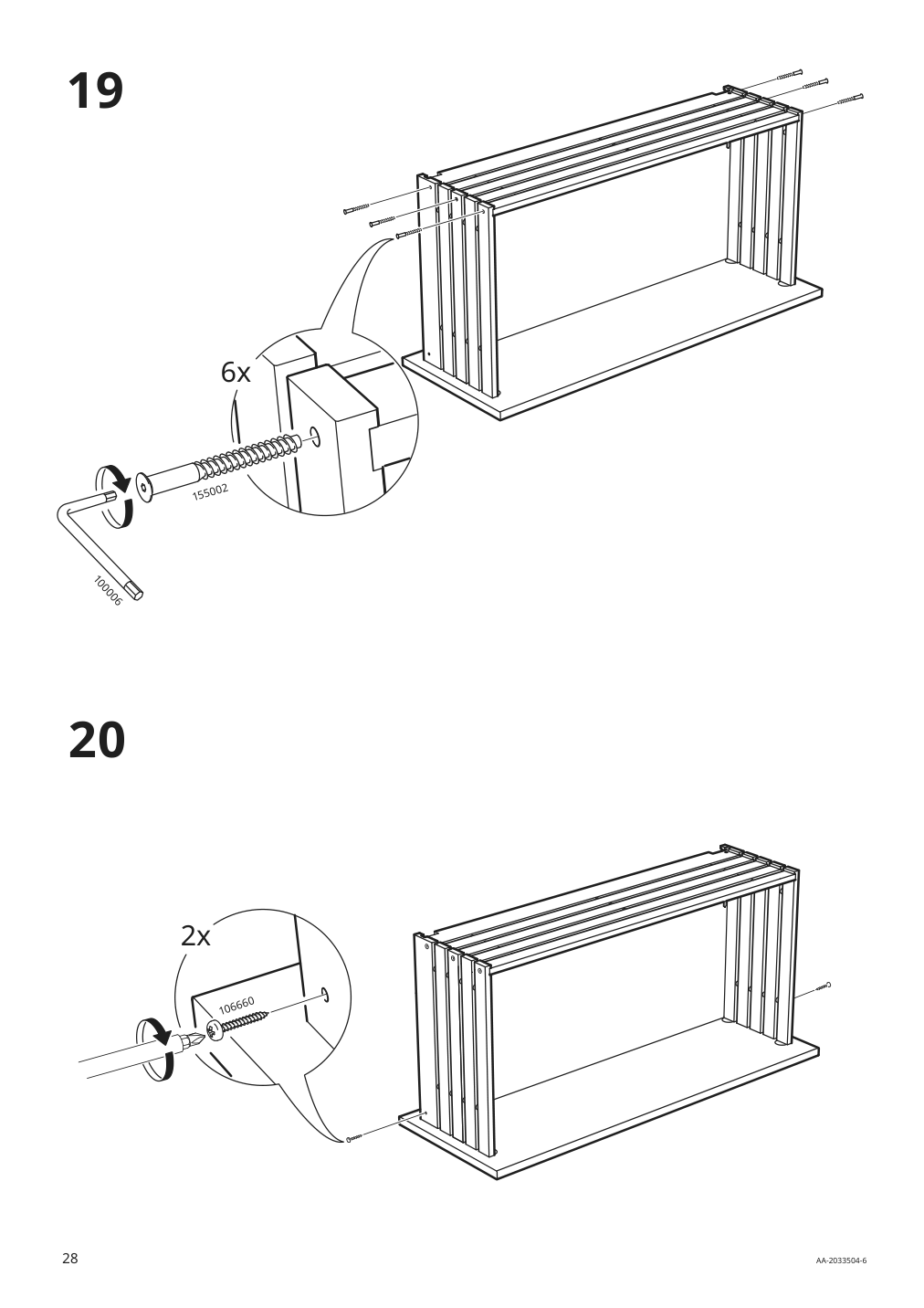 Assembly instructions for IKEA Godmorgon sink cabinet with 2 drawers kasjoen light gray | Page 28 - IKEA GODMORGON sink cabinet with 2 drawers 503.876.45