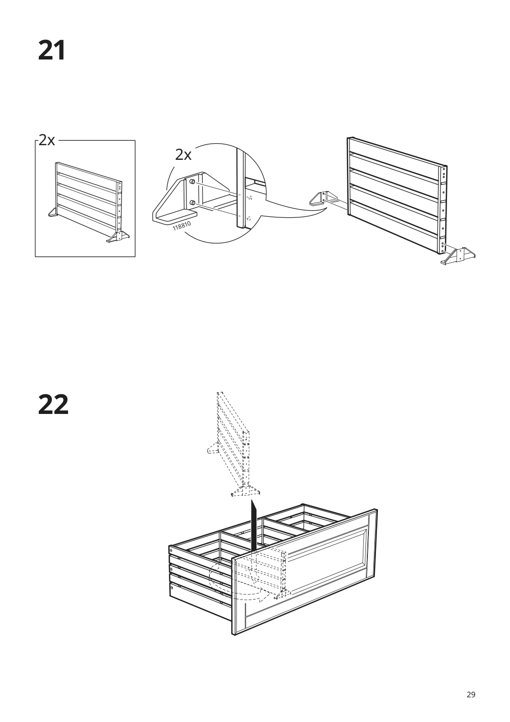 Assembly instructions for IKEA Godmorgon sink cabinet with 2 drawers kasjoen light gray | Page 29 - IKEA GODMORGON/TOLKEN / TÖRNVIKEN cabinet, countertop, 19 5/8" sink 894.889.74