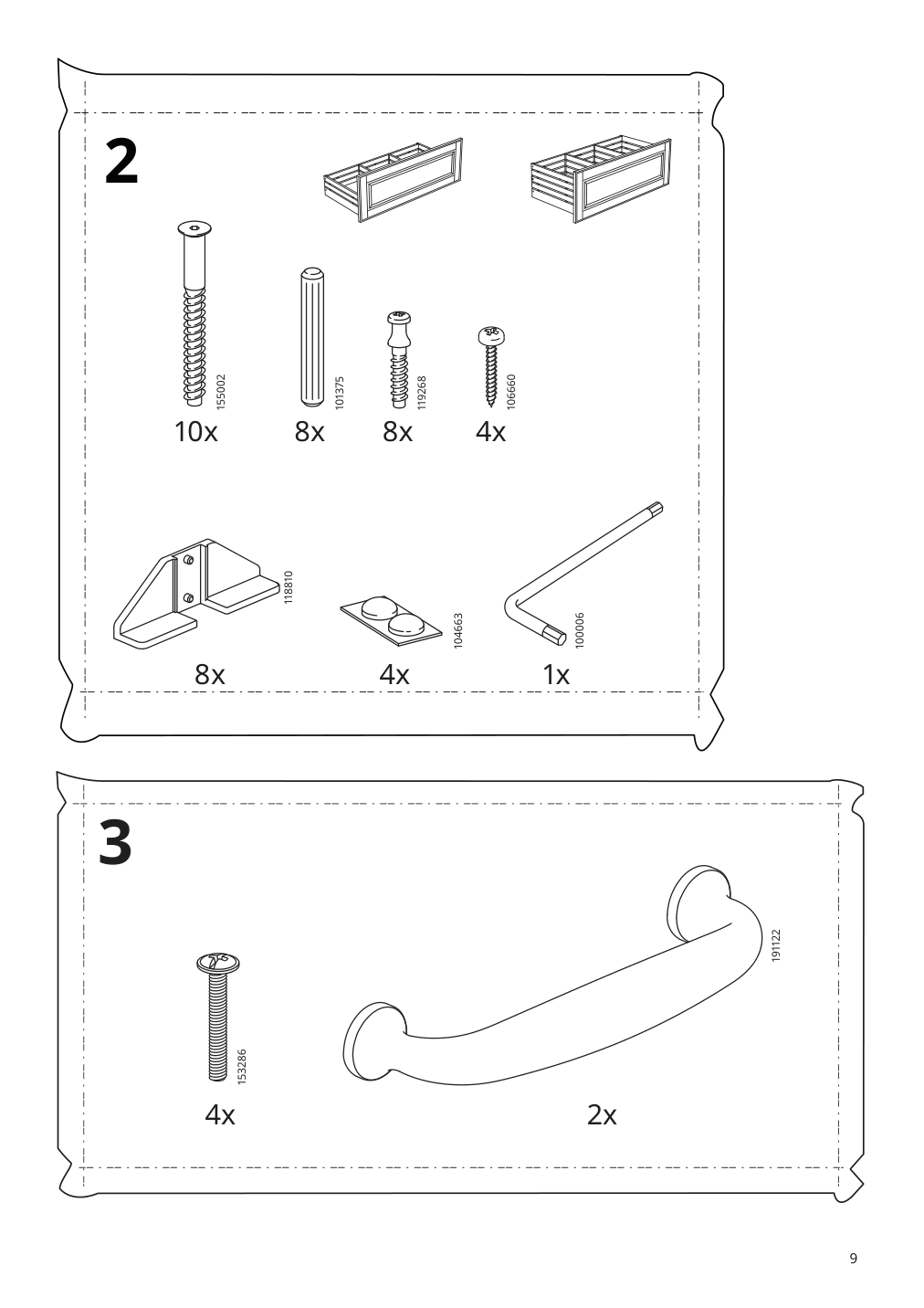 Assembly instructions for IKEA Godmorgon sink cabinet with 2 drawers kasjoen light gray | Page 9 - IKEA GODMORGON/TOLKEN / TÖRNVIKEN cabinet, countertop, 19 5/8" sink 094.853.52