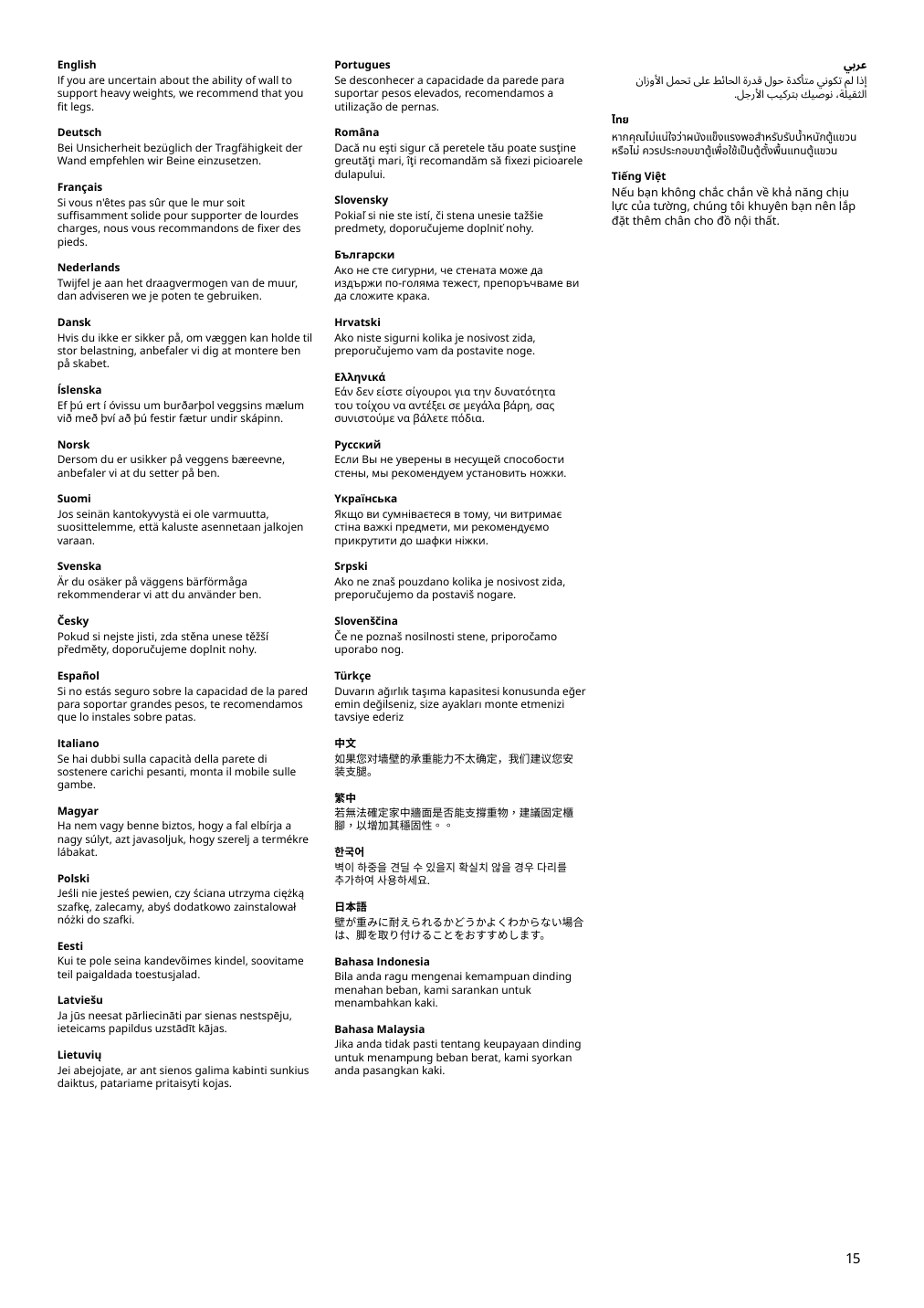 Assembly instructions for IKEA Godmorgon sink cabinet with 2 drawers kasjoen light gray | Page 15 - IKEA GODMORGON sink cabinet with 2 drawers 203.876.56