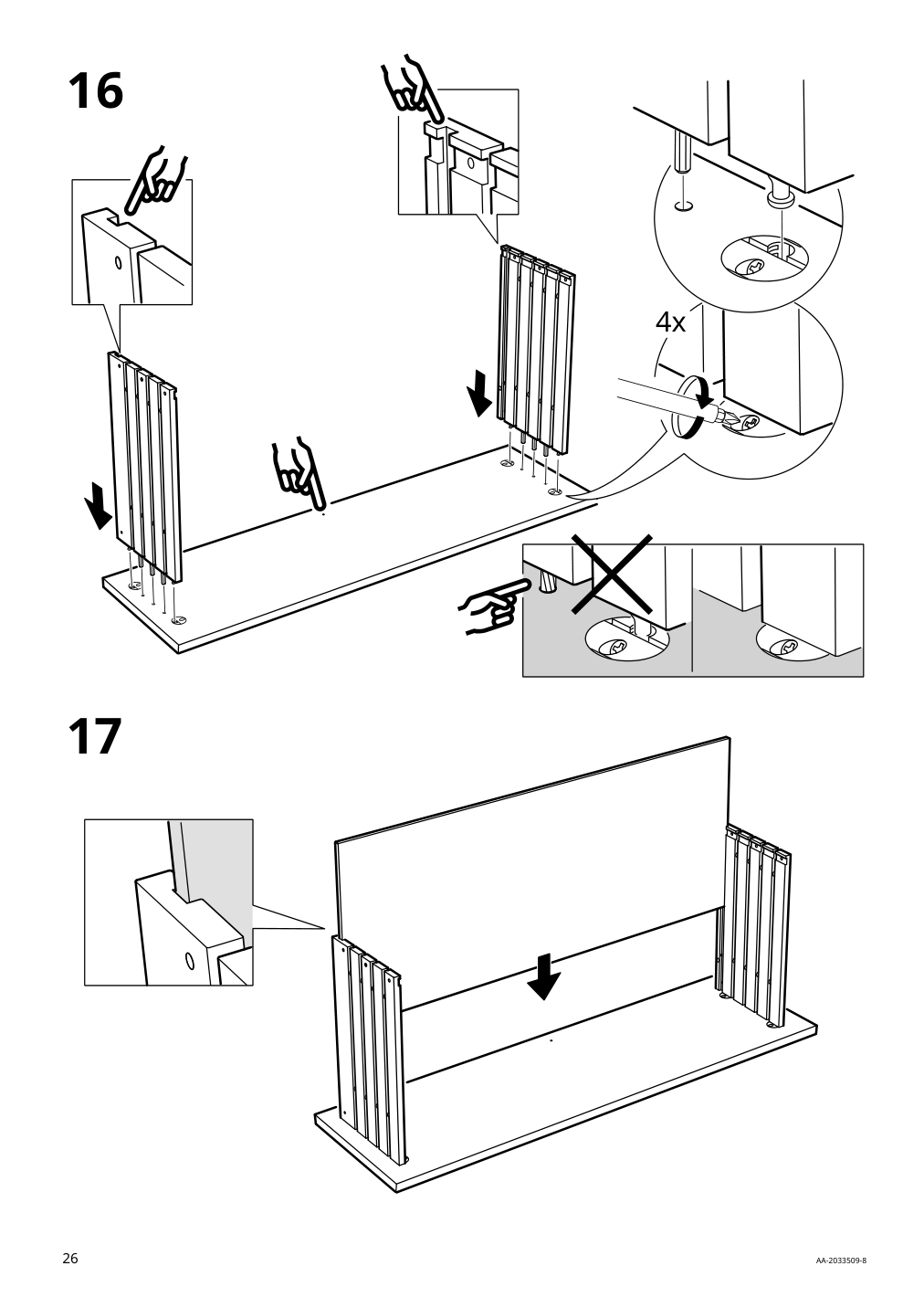 Assembly instructions for IKEA Godmorgon sink cabinet with 2 drawers kasjoen light gray | Page 26 - IKEA GODMORGON / RÄTTVIKEN bathroom furniture, set of 5 793.046.97