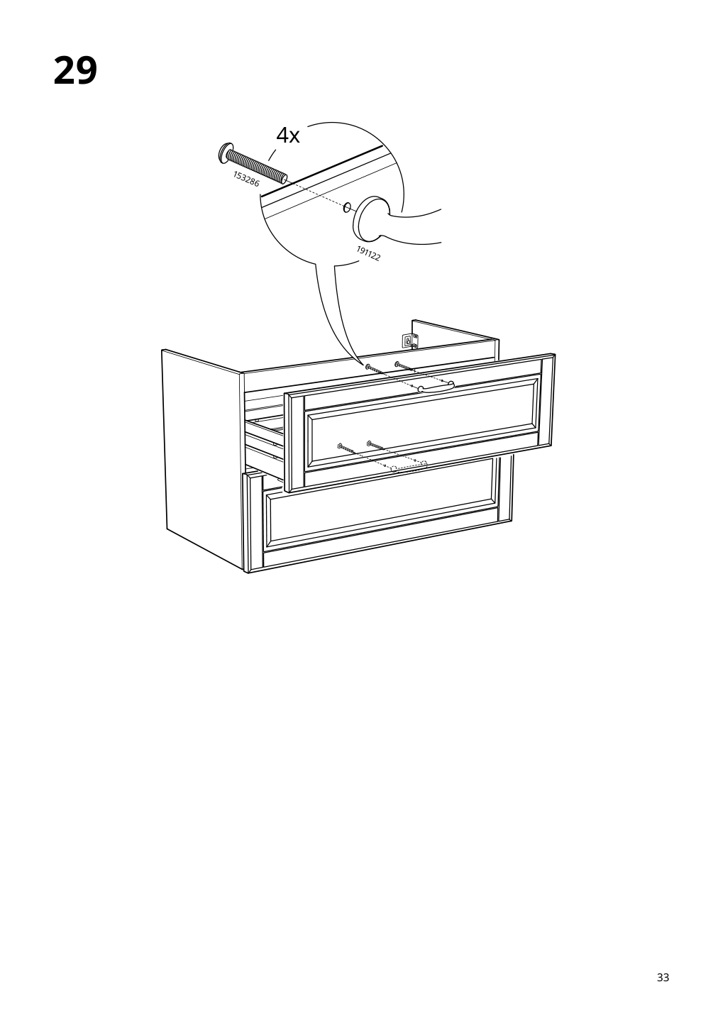 Assembly instructions for IKEA Godmorgon sink cabinet with 2 drawers kasjoen light gray | Page 33 - IKEA GODMORGON sink cabinet with 2 drawers 203.876.56