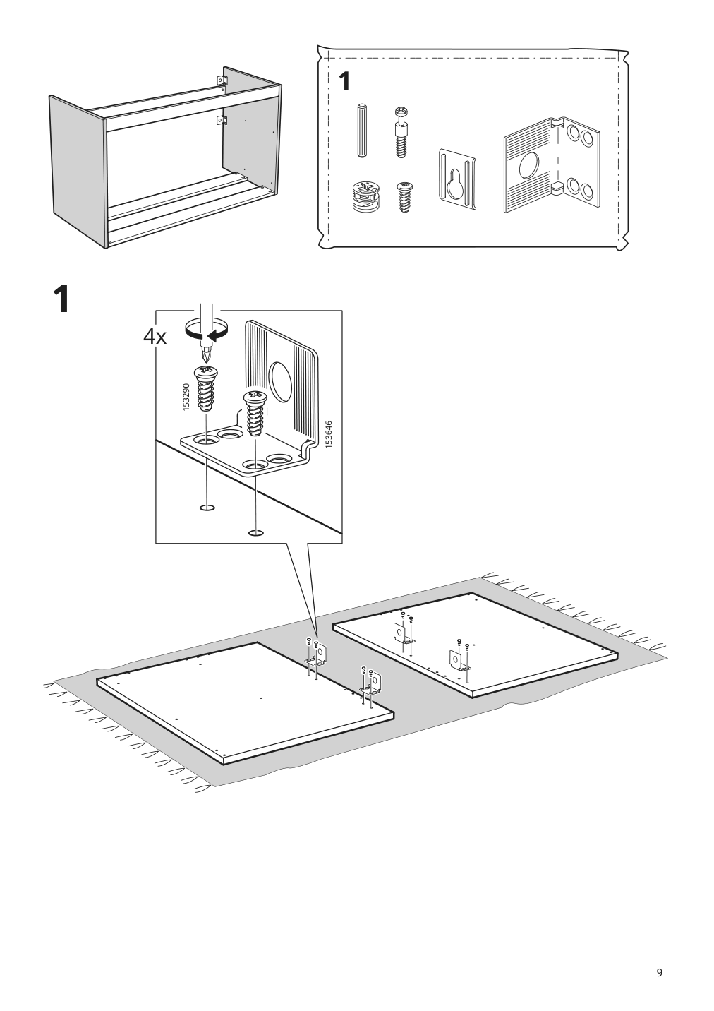 Assembly instructions for IKEA Godmorgon sink cabinet with 2 drawers white | Page 9 - IKEA GODMORGON/TOLKEN / TÖRNVIKEN cabinet, countertop, 19 5/8" sink 593.092.81