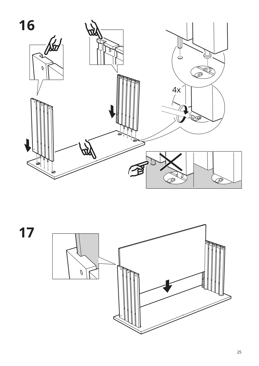 Assembly instructions for IKEA Godmorgon sink cabinet with 2 drawers white | Page 25 - IKEA GODMORGON/TOLKEN / TÖRNVIKEN cabinet, countertop, 19 5/8" sink 593.087.62