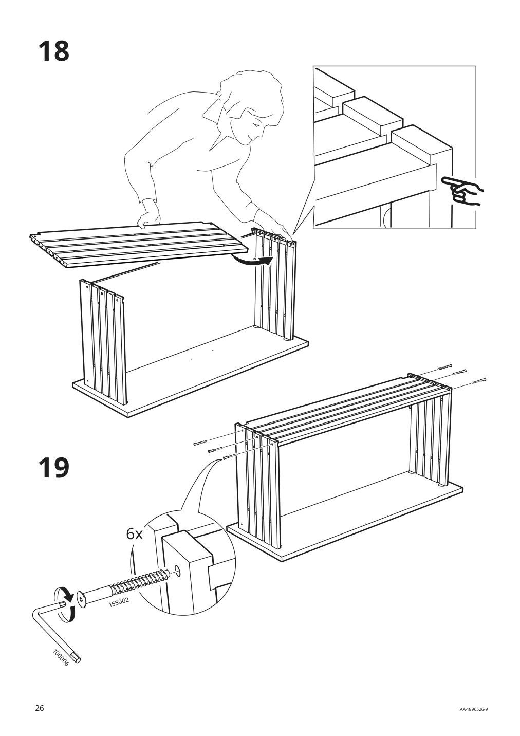 Assembly instructions for IKEA Godmorgon sink cabinet with 2 drawers white | Page 26 - IKEA GODMORGON/TOLKEN / TÖRNVIKEN cabinet, countertop, 19 5/8" sink 593.087.62