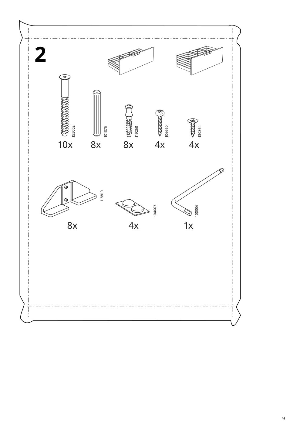 Assembly instructions for IKEA Godmorgon sink cabinet with 2 drawers white | Page 9 - IKEA GODMORGON/TOLKEN / TÖRNVIKEN cabinet, countertop, 19 5/8" sink 593.087.62