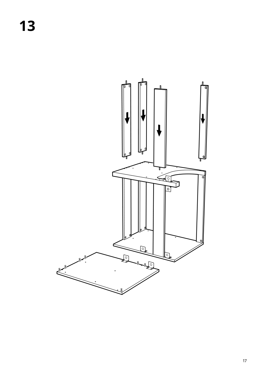 Assembly instructions for IKEA Godmorgon sink cabinet with 4 drawers high gloss gray | Page 17 - IKEA GODMORGON sink cabinet with 4 drawers 503.440.95